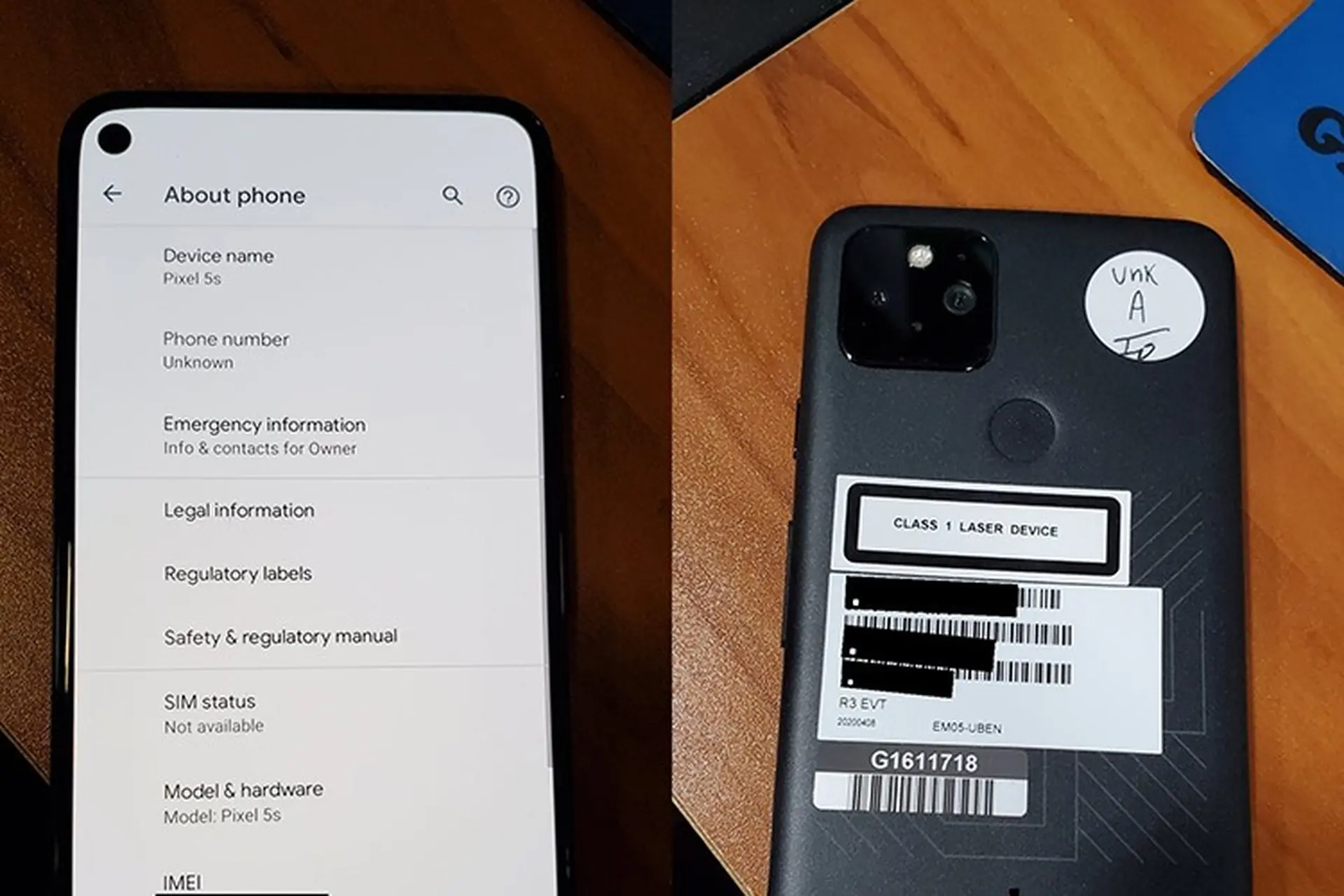 Google Pixel 5 lộ ảnh thực tế: Màn hình “đục lỗ”, camera vuông