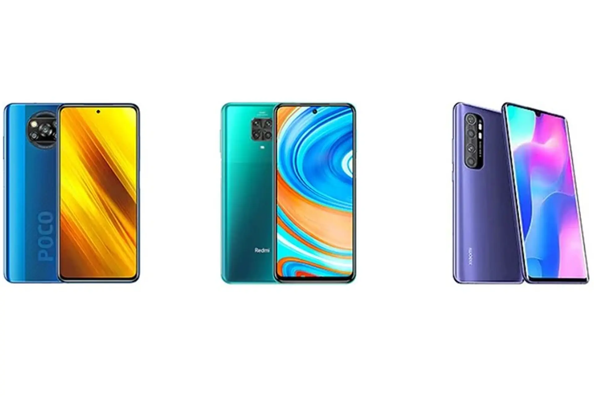 So sánh cấu hình Xiaomi POCO X3 NFC với Redmi Note 9 và Mi Note 10 Lite