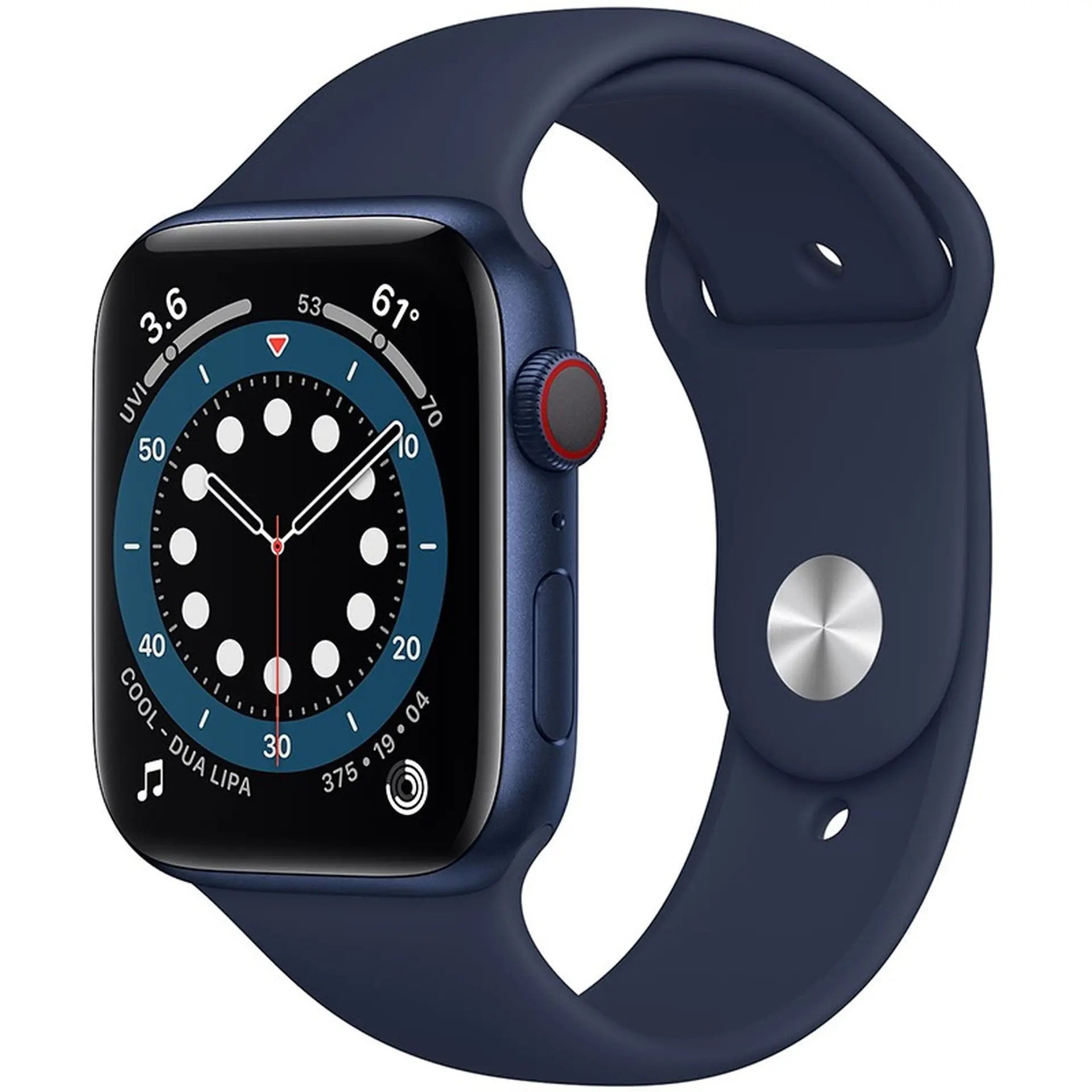 Apple Watch Series 6 GPS + Cellular 44mm viền nhôm dây cao su