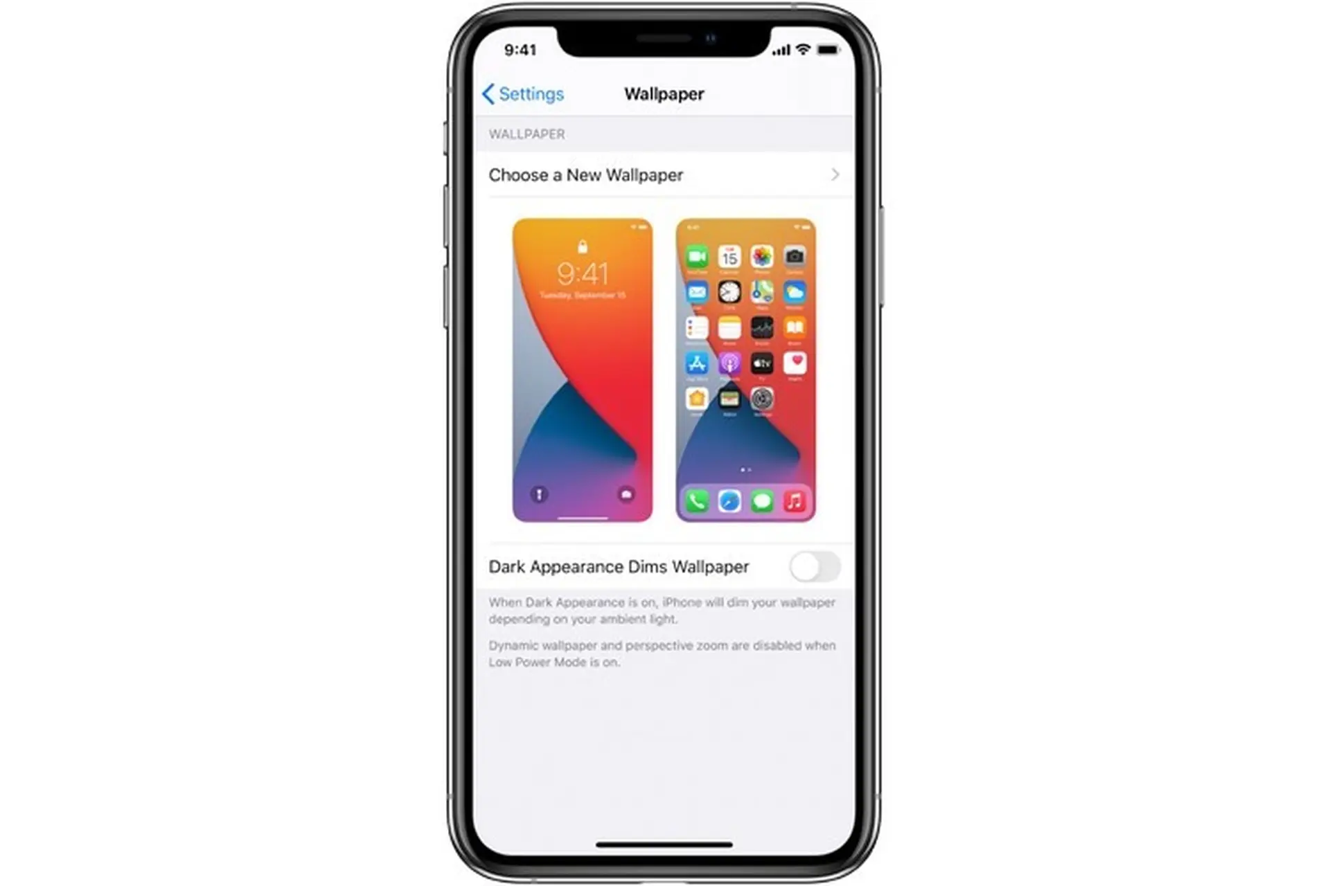 Thay đổi hình nền trên iOS 14