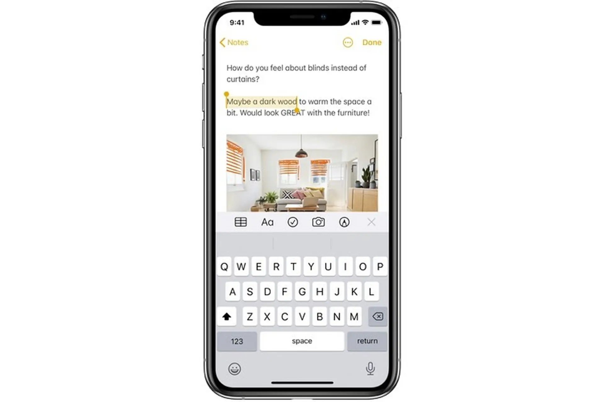Nhập bằng bàn phím ảo trên iOS 14