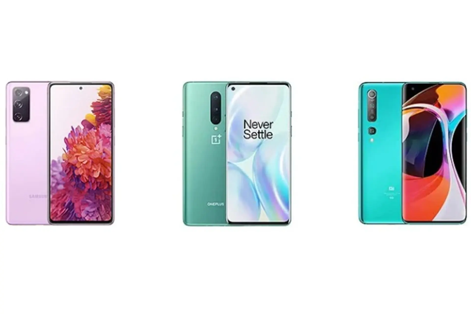 So sánh cấu hình Samsung Galaxy S20 FE với OnePlus 8 và Xiaomi Mi 10 Pro