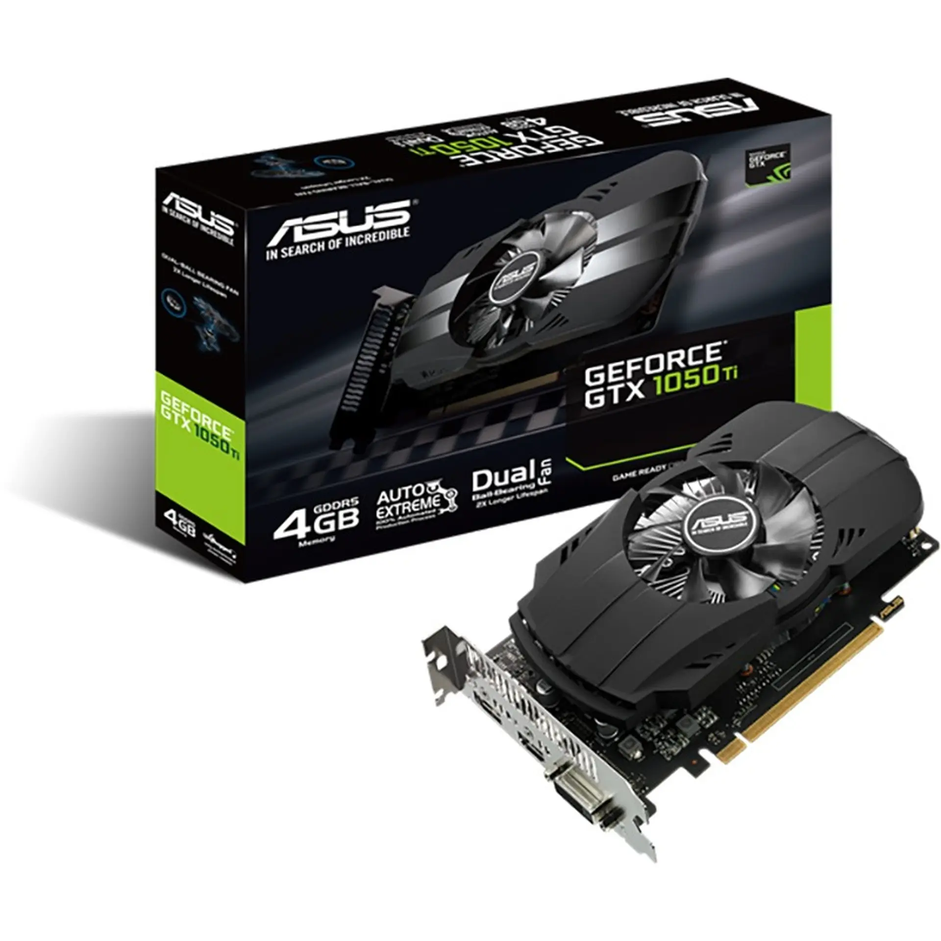 Card đồ hoạ Asus PH  GTX 1050 Ti 4G - 4GB GDDR5 - 128 bit