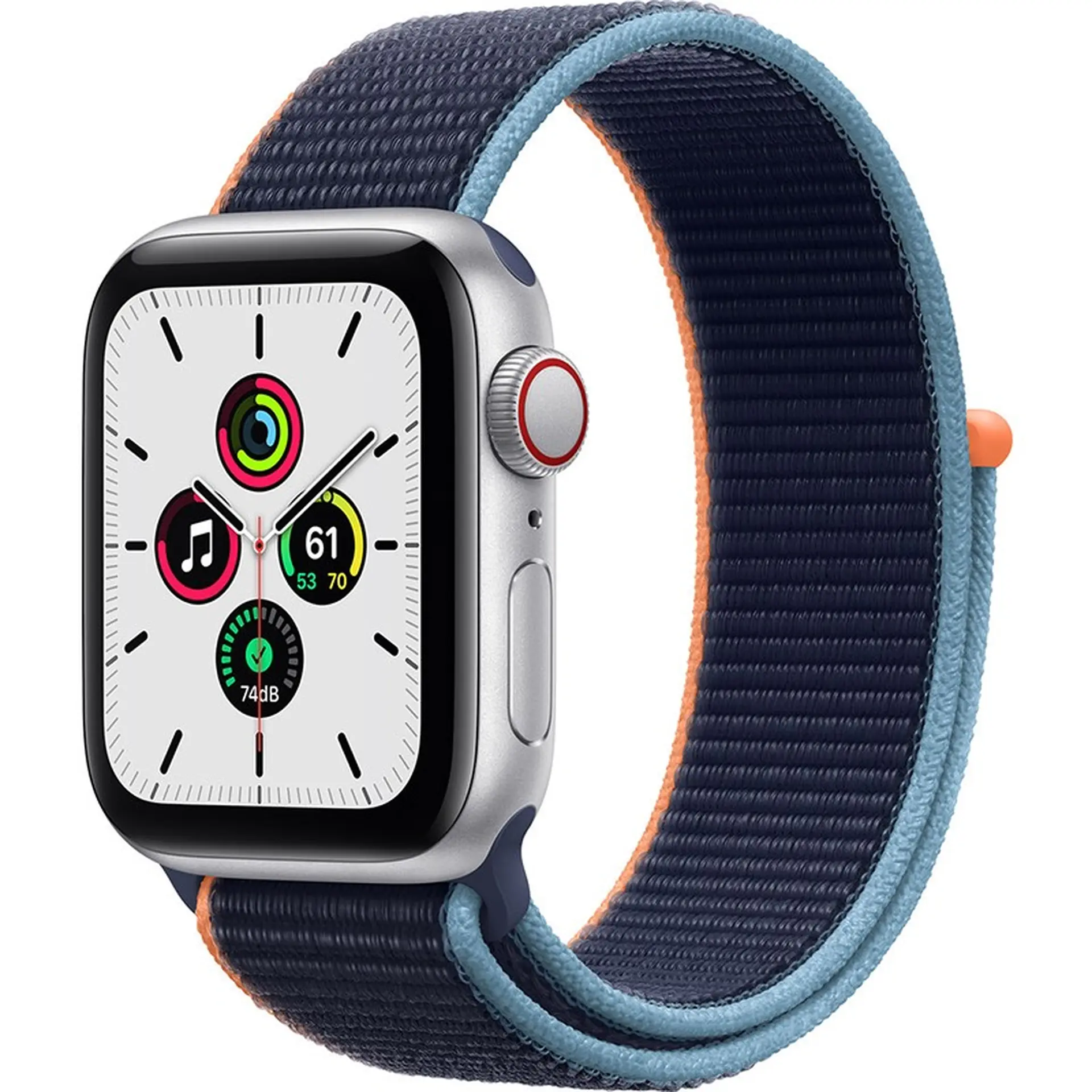 Apple Watch SE GPS + Cellular 44mm viền nhôm dây Sport Loop