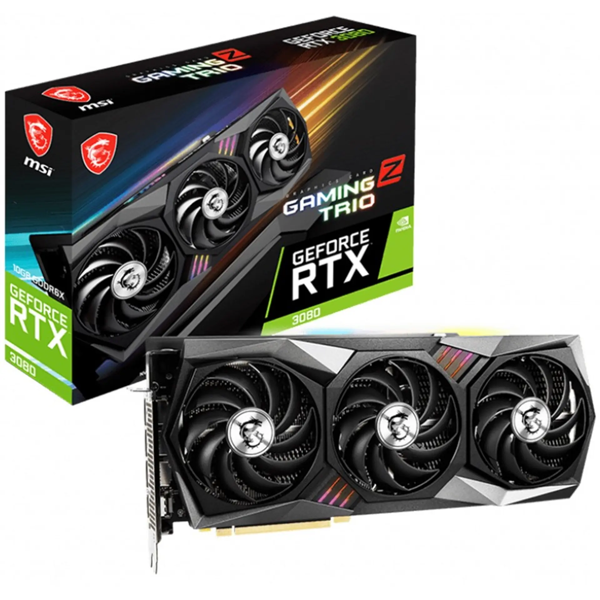 Card đồ hoạ MSI RTX 3080 GAMING Z TRIO 10G LHR - 10GB GDDR6 - 320 bit