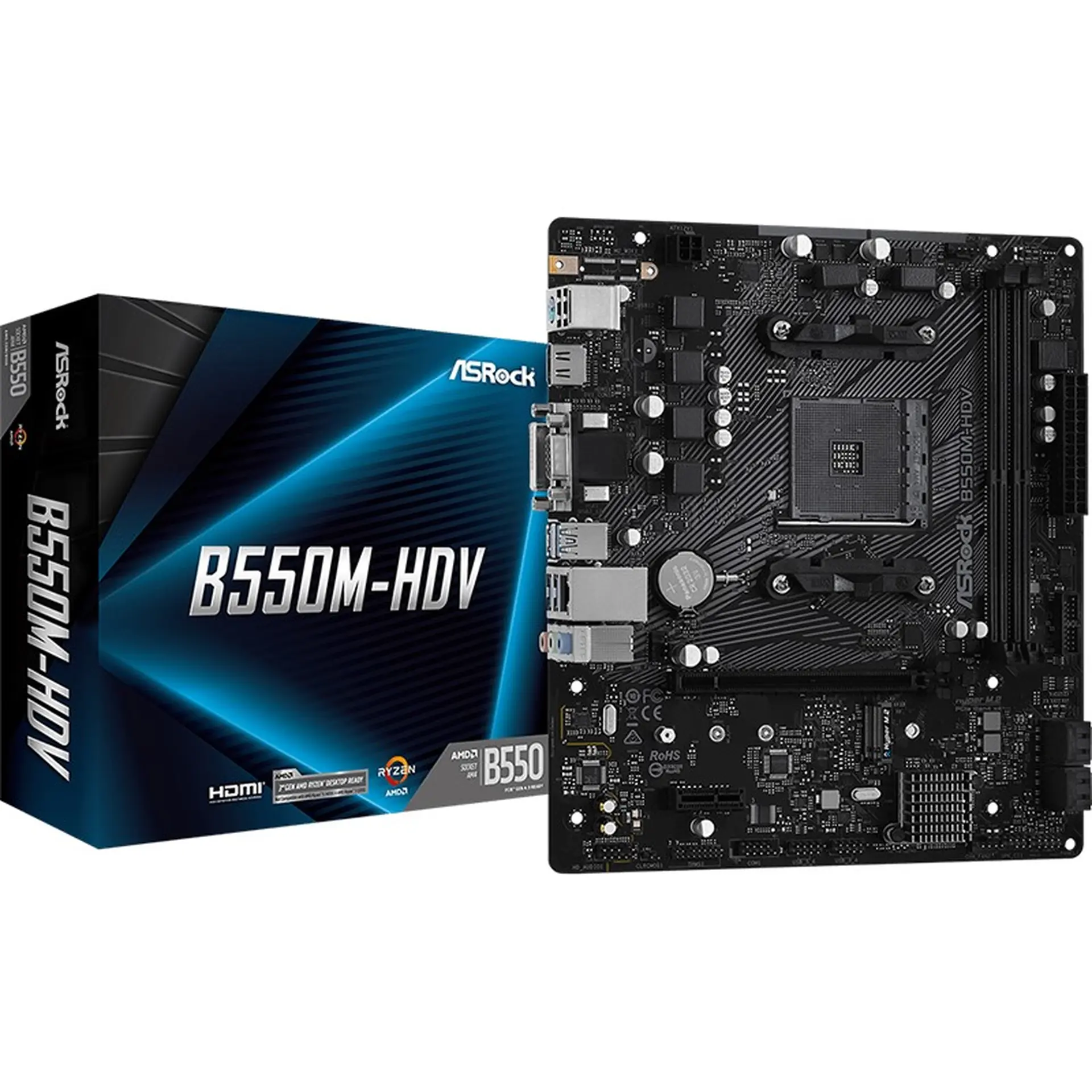 Mainboard Asrock B550M HDV (AMD AM4 - m-ATX Form Factor - DDR4)