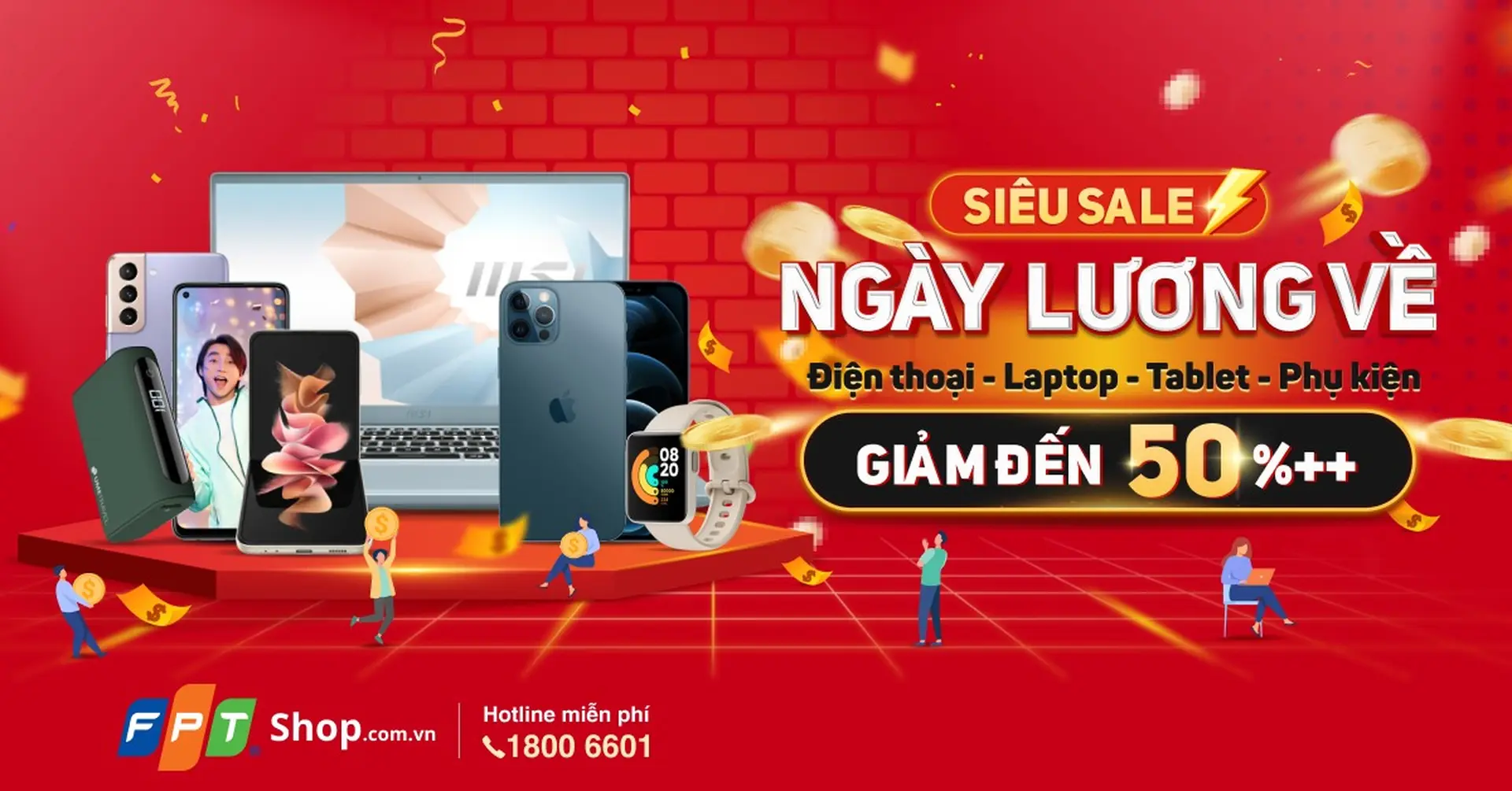 Đón "ngày lương về", thả ga mua sắm với ưu đãi đến 50% tại FPT Shop