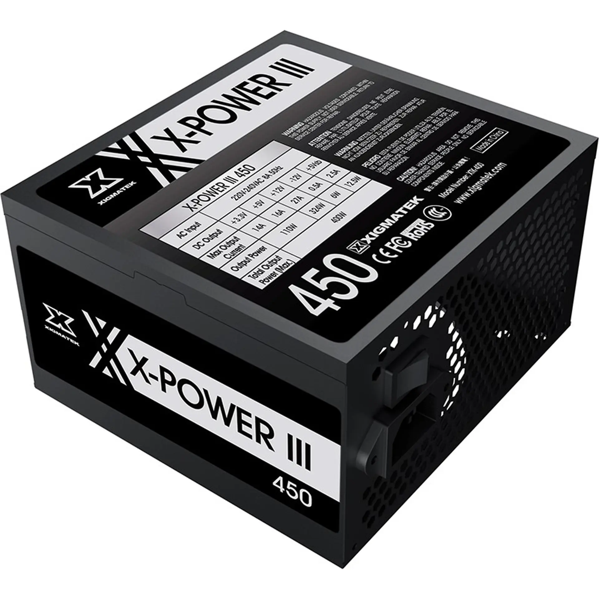 Nguồn máy tính Xigmatek X-Power III 450 (400W, 230V)