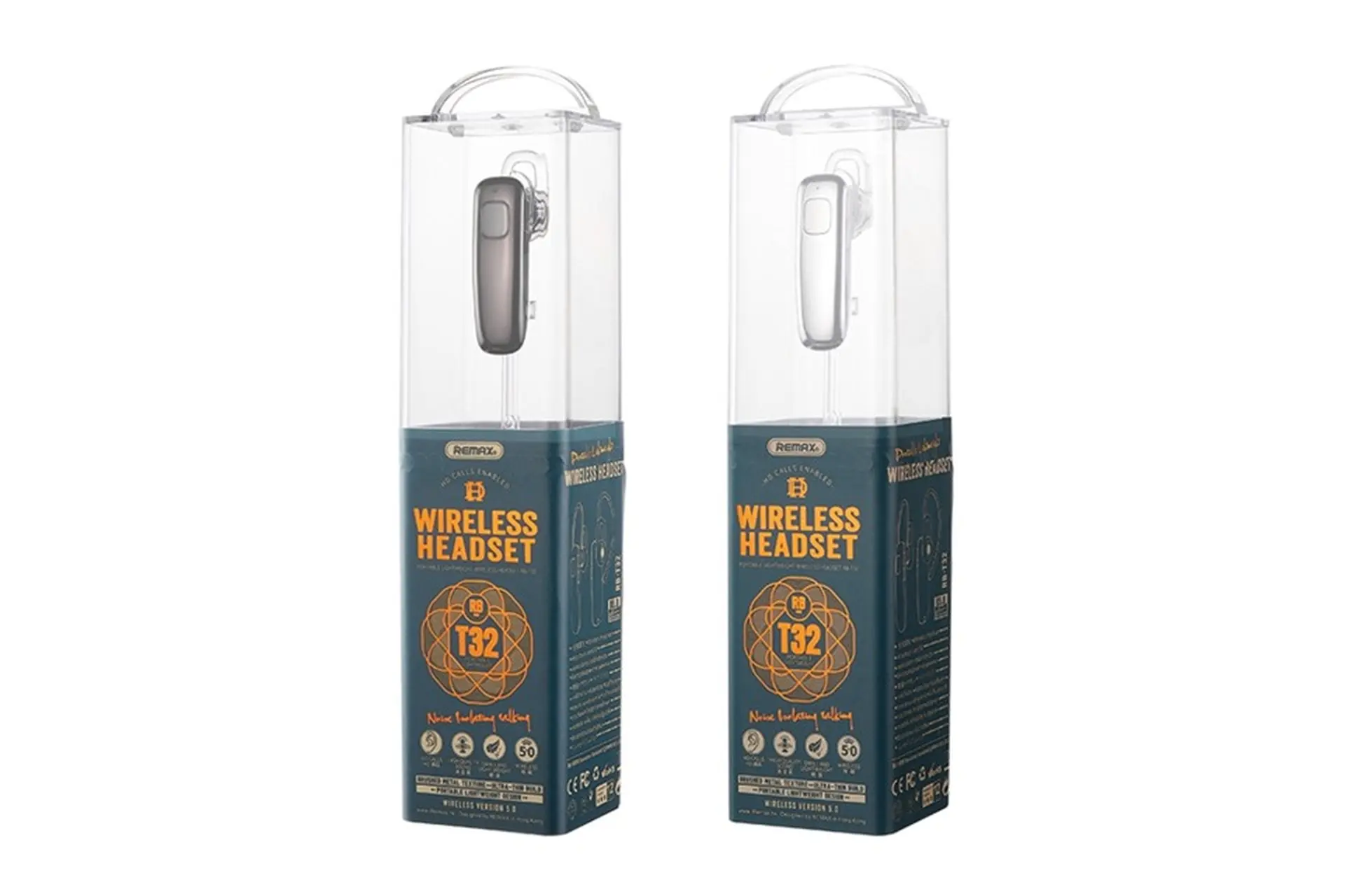 Tai nghe bluetooth Remax T32 Xám bạc