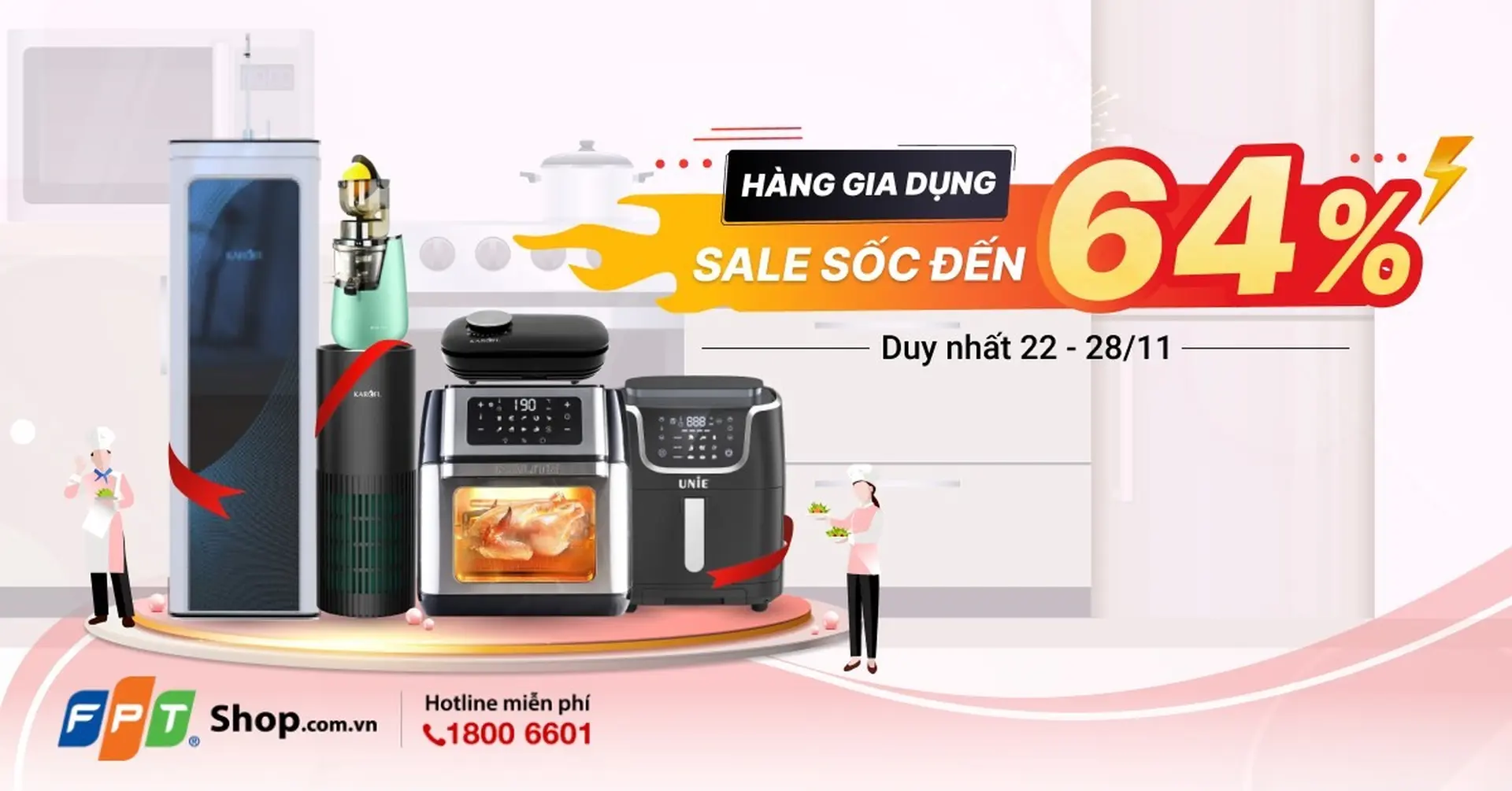 FPT Shop 'bật chế độ siêu sale' đến 64% cho các sản phẩm gia dụng