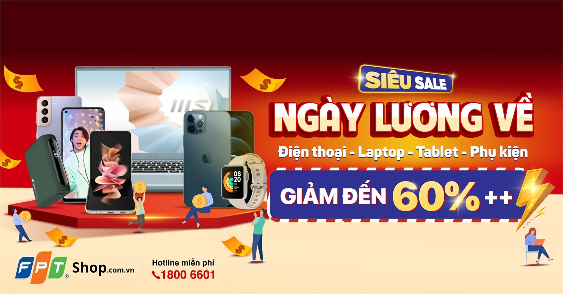 Ngày lương về, săn sale đến 60%++ tại FPT Shop 