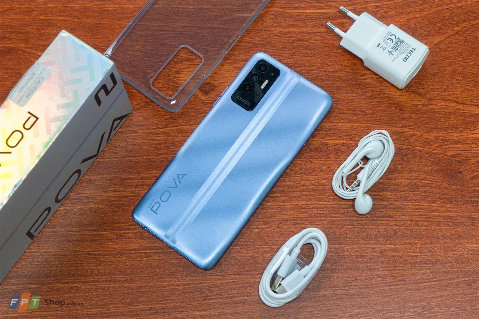 Trên tay Tecno Pova 2: Pin 7.000mAh, Helio G85, 4 camera 48MP, giá từ 4.29 triệu đồng