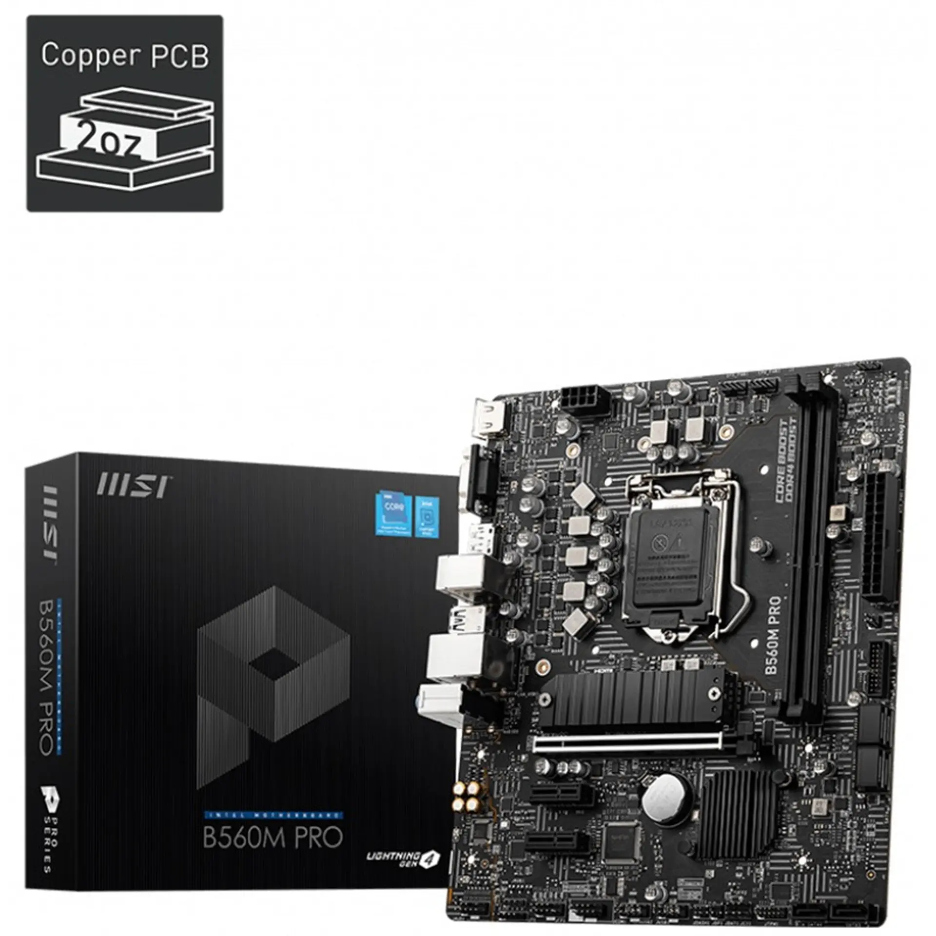 Mainboard MSI B560M PRO (LGA 1200 - m-ATX Form Factor - DDR4)