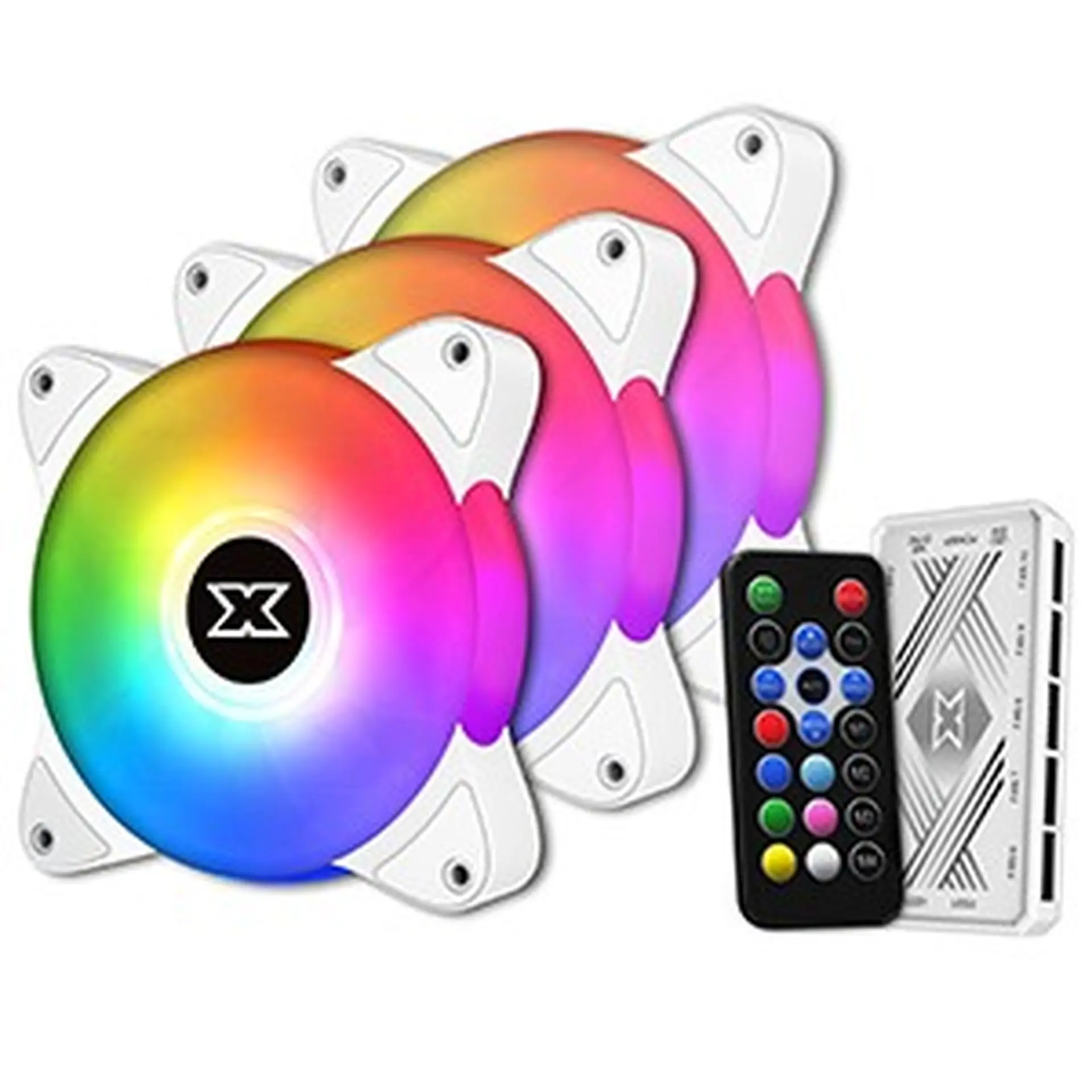 Quạt tản nhiệt LED Xigmatek GALAXY III ESSENTIAL ARCTIC (BX120 ARGB x3)