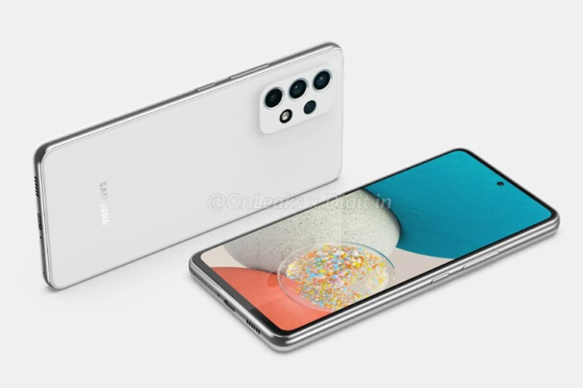 Samsung Galaxy A53 5G lần đầu lộ ảnh render với màn hình Infinity-O và 4 camera sau