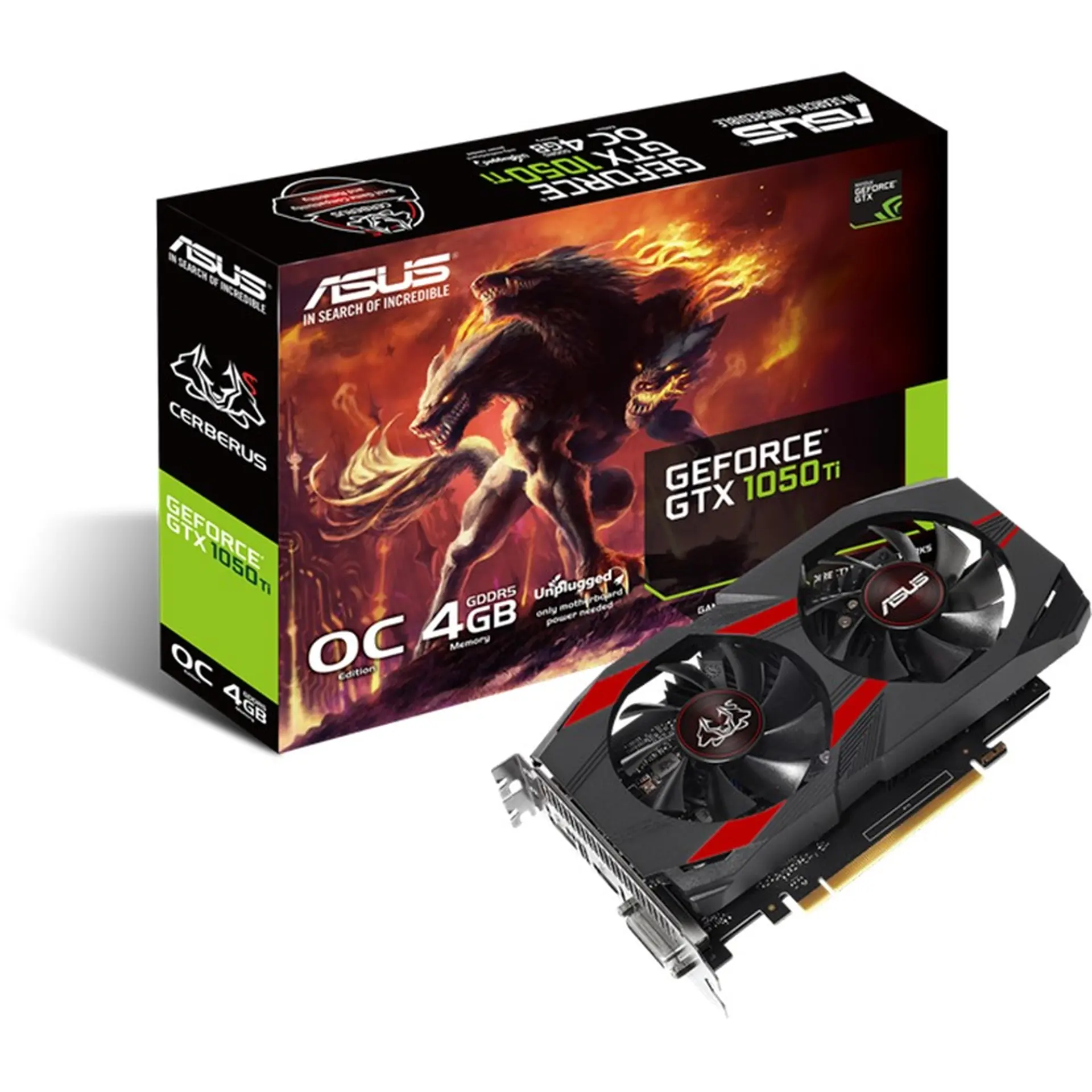 Card đồ hoạ Asus CERBERUS  GTX 1050 Ti O4G - 4GB GDDR5 - 128 bit