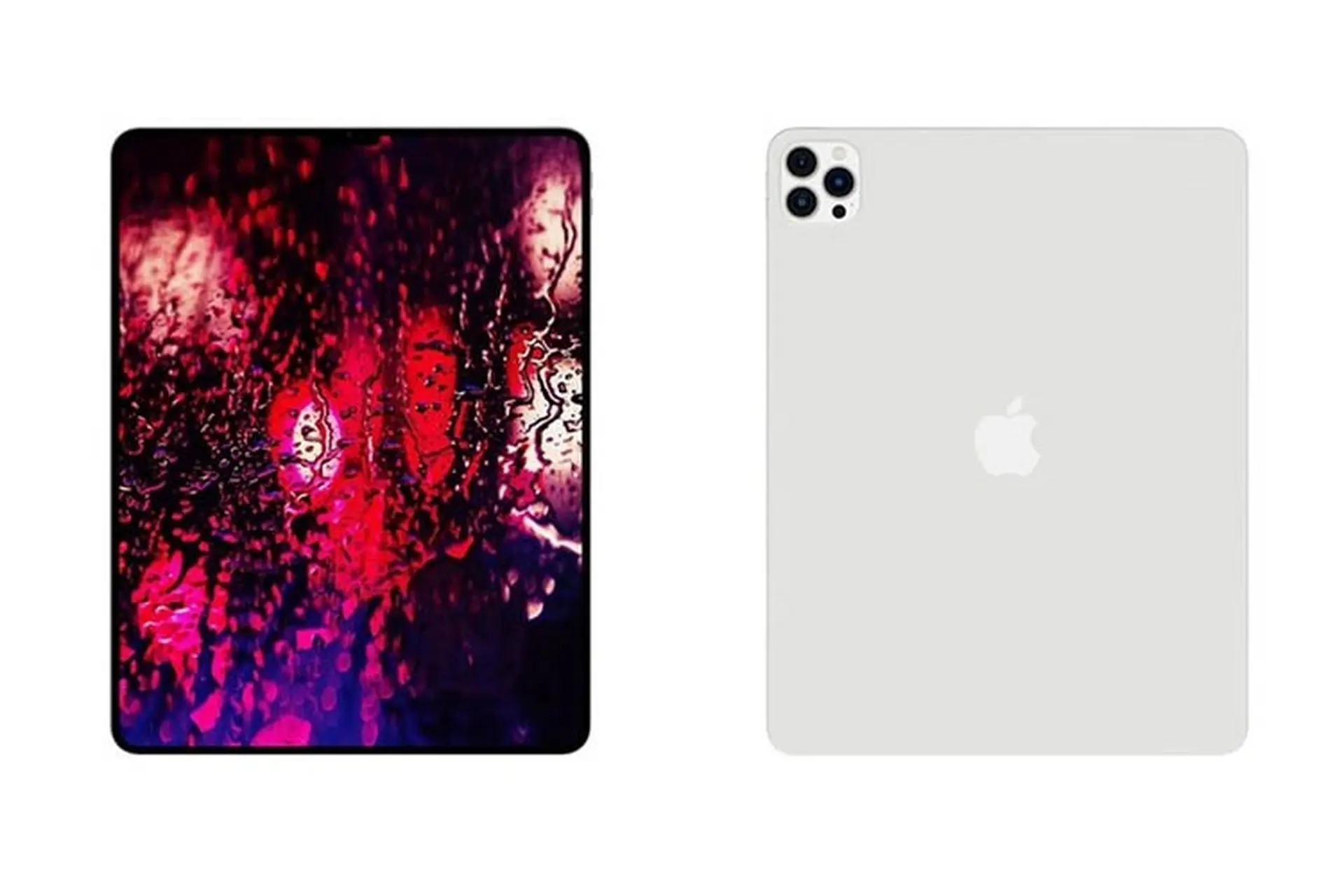 iPad Pro 2022 lộ ảnh render với màn hình viền mỏng ấn tượng, 3 camera sau