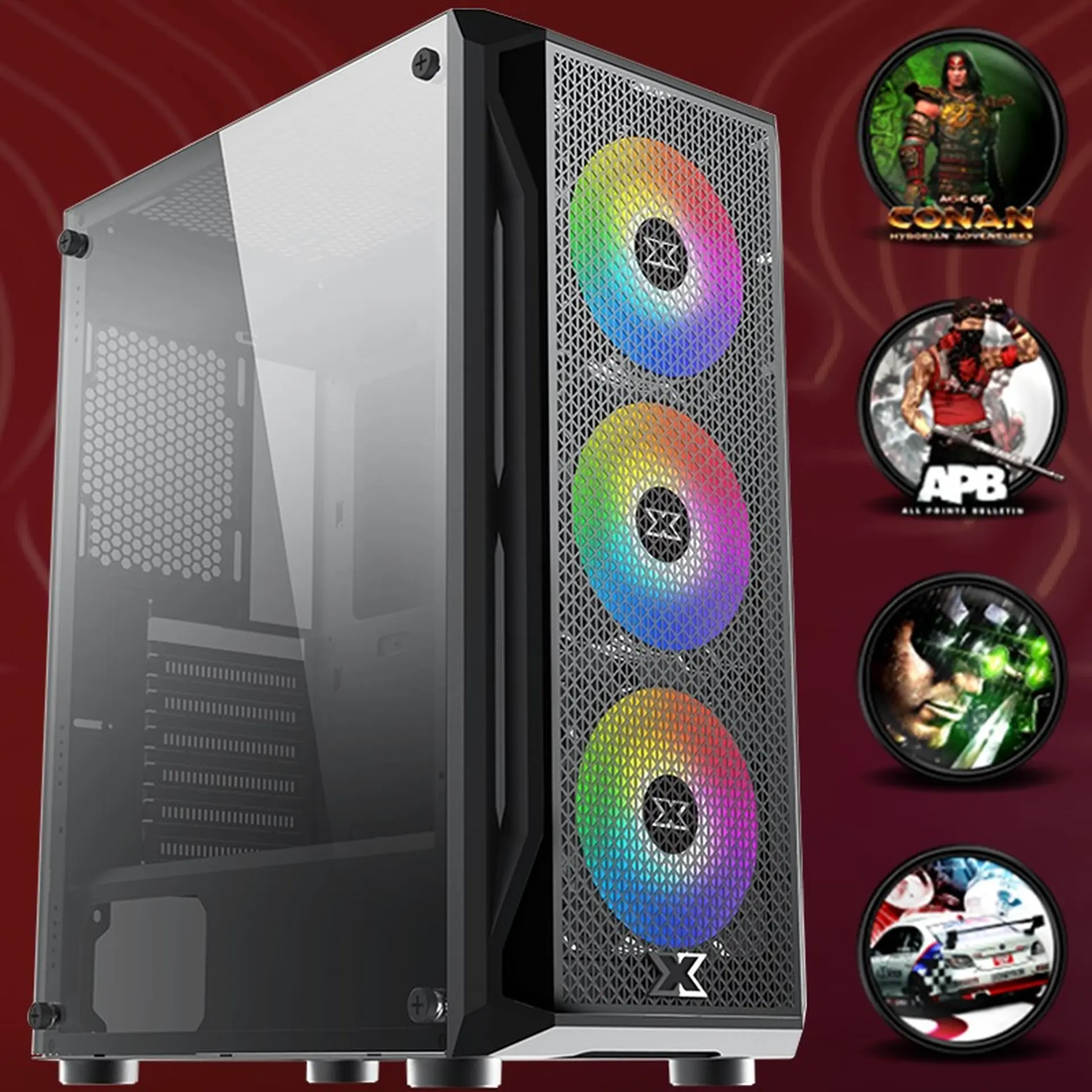 PC Gaming E-POWER 010 Intel Core i5-10400F/8 GB/240 GB/GeForce GTX 1650/600 W