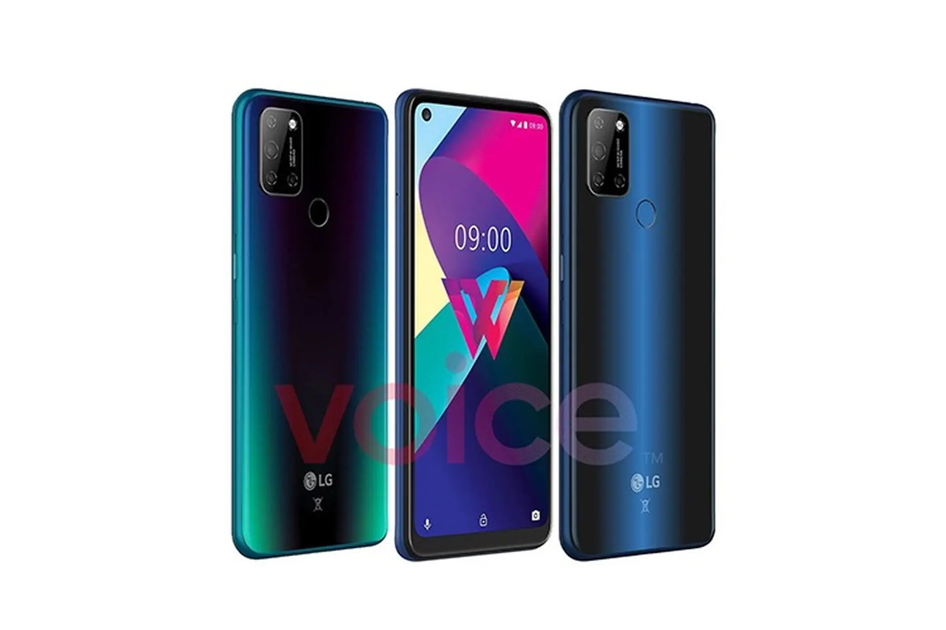 LG W41 lộ ảnh render cho thấy màn hình “đục lỗ” và 4 camera sau 48MP