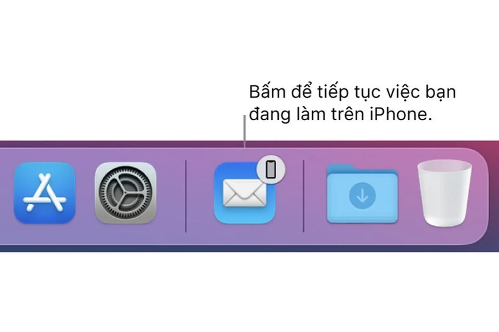 Sử dụng Handoff trên máy Mac của bạn