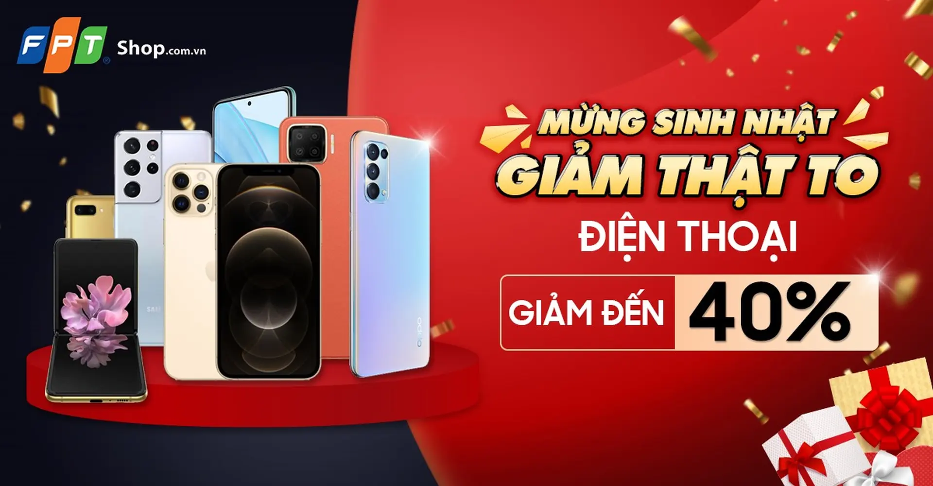 FPT Shop tung ưu đãi giảm giá đến 40% khi mua điện thoại thông minh