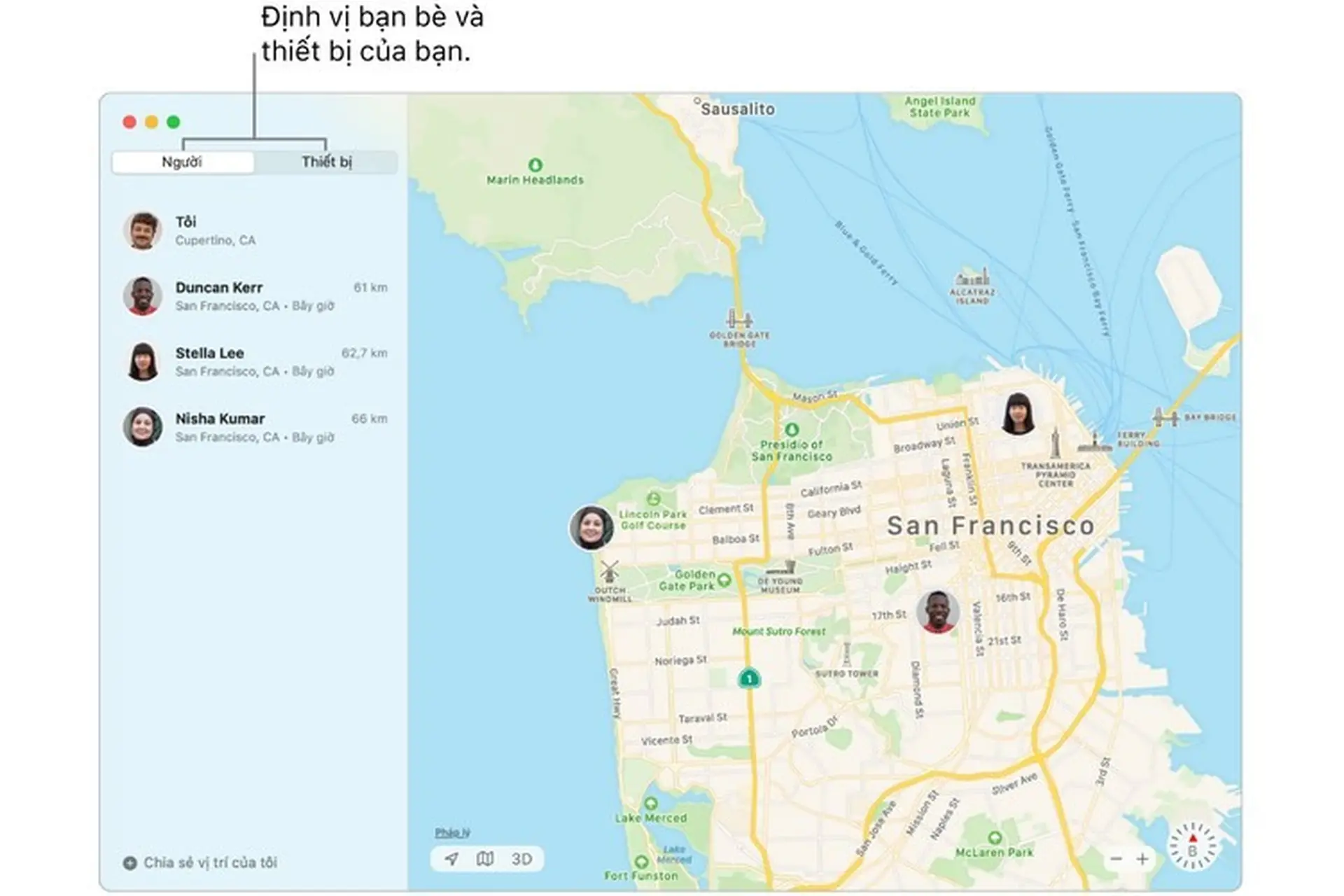 Ứng dụng Tìm trong macOS Big Sur