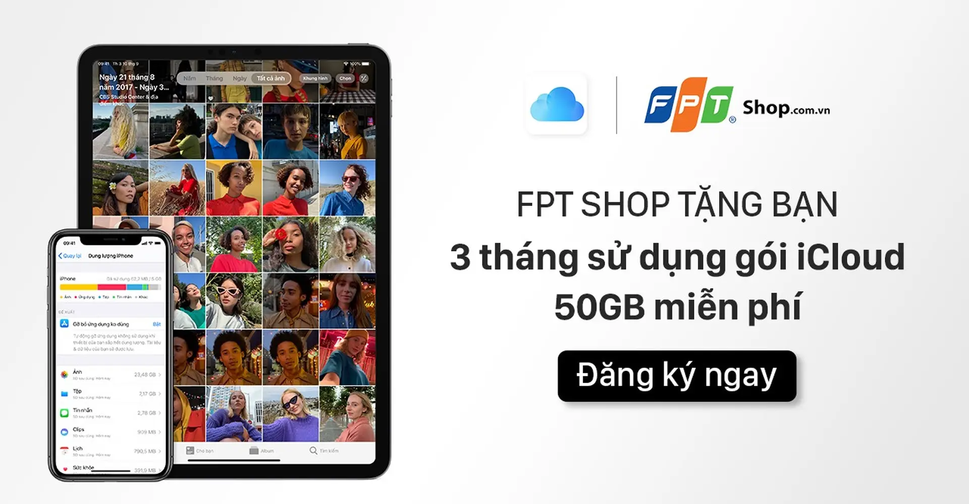 [Siêu Hot] Hướng dẫn cách nhận ngay 50GB dung lượng iCloud miễn phí