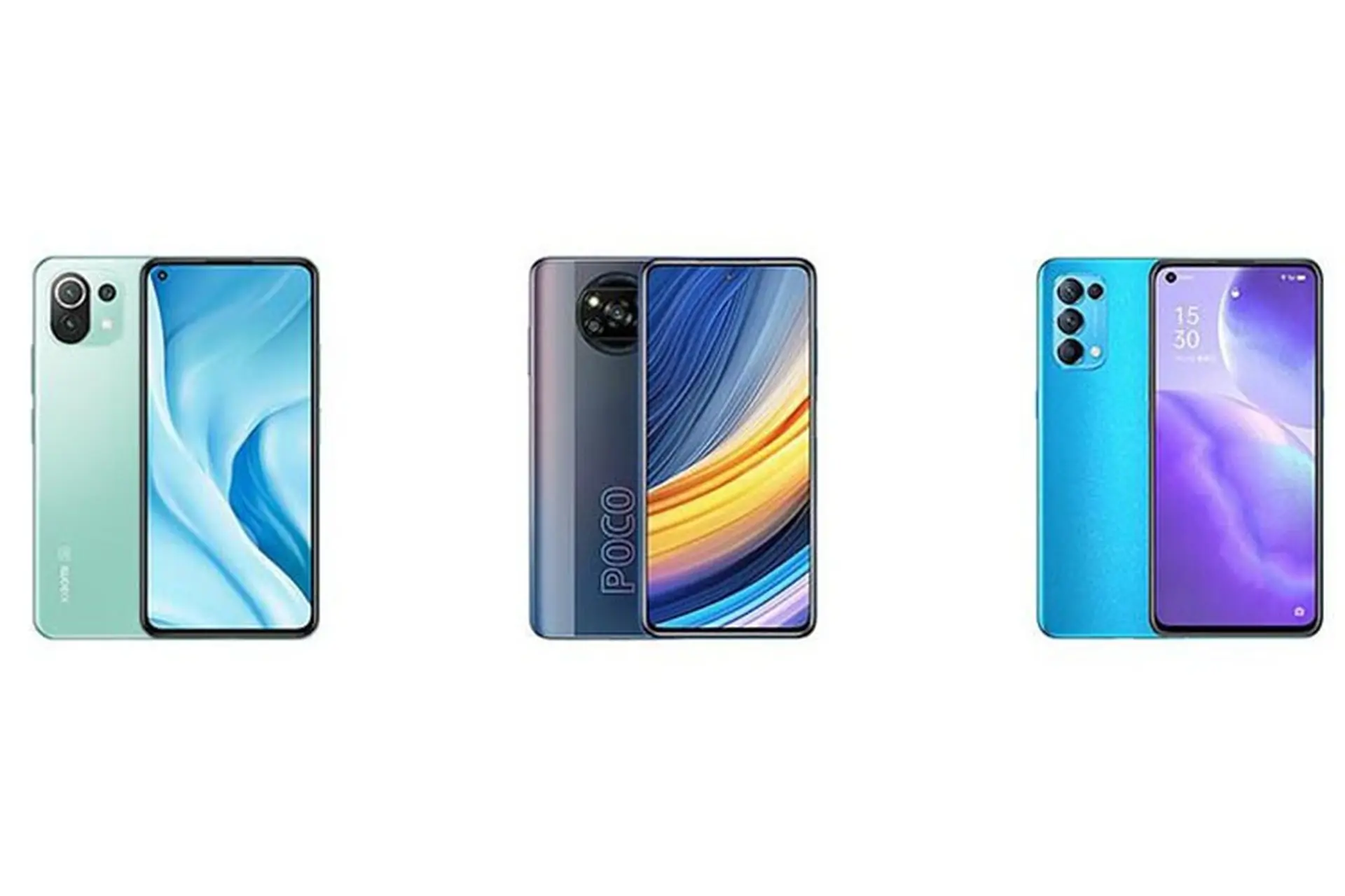 So sánh Xiaomi Mi 11 Lite 5G với POCO X3 Pro và OPPO Find X3 Lite