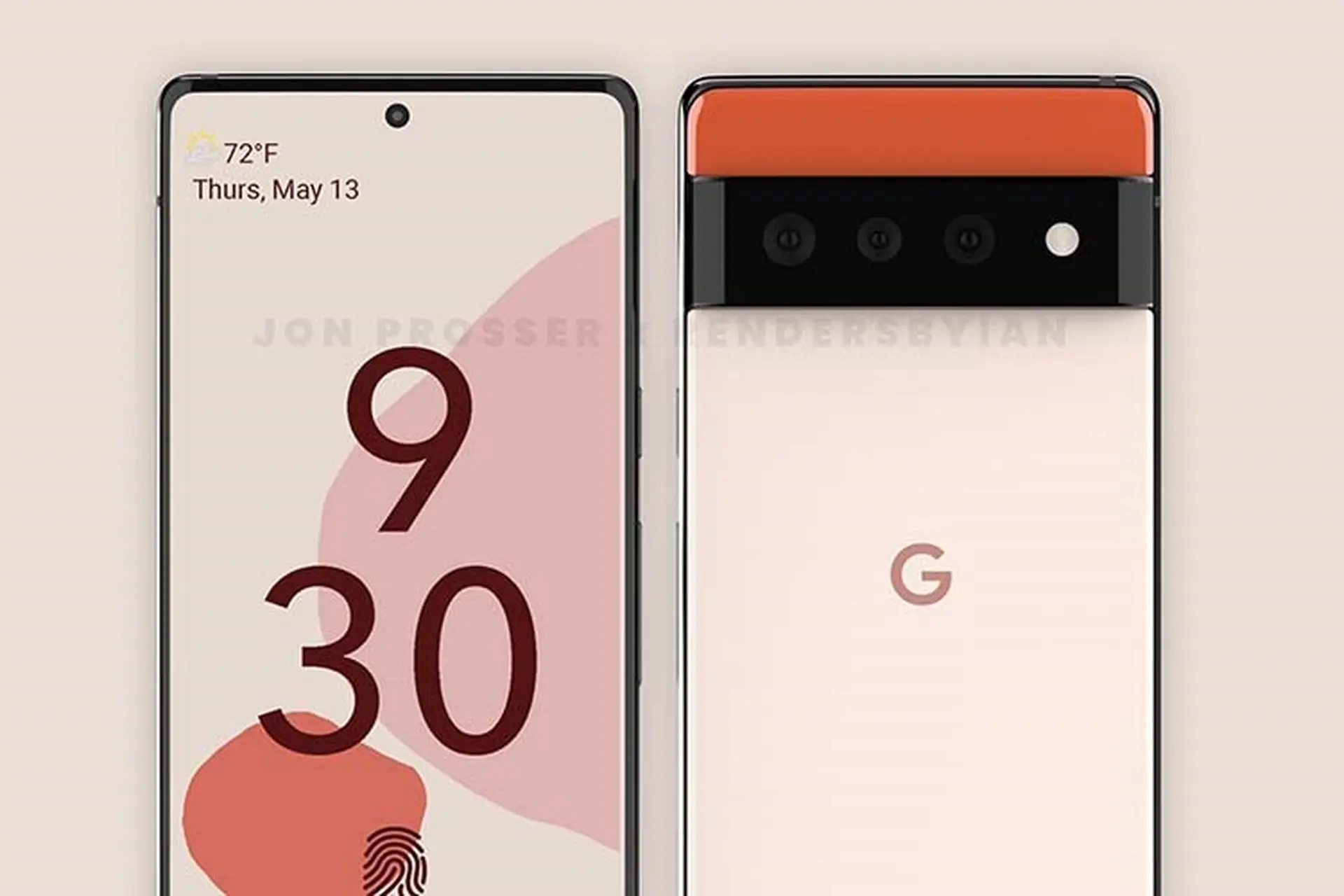 Google Pixel 6 và Pixel 6 Pro lộ ảnh render sắc nét với cụm camera sau độc đáo