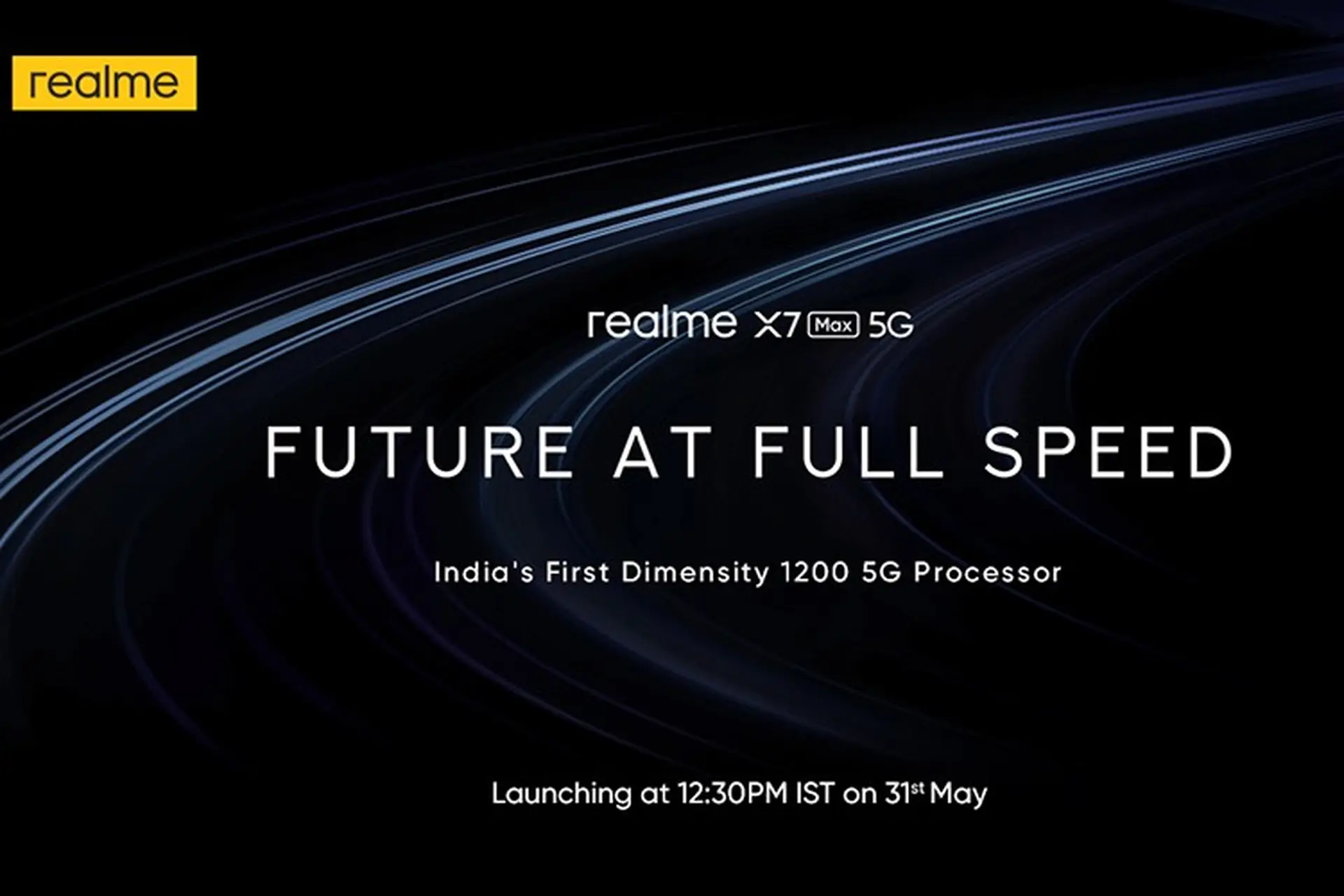 Realme X7 Max 5G lộ ảnh teaser mới, xác nhận ra mắt ngày 31/5