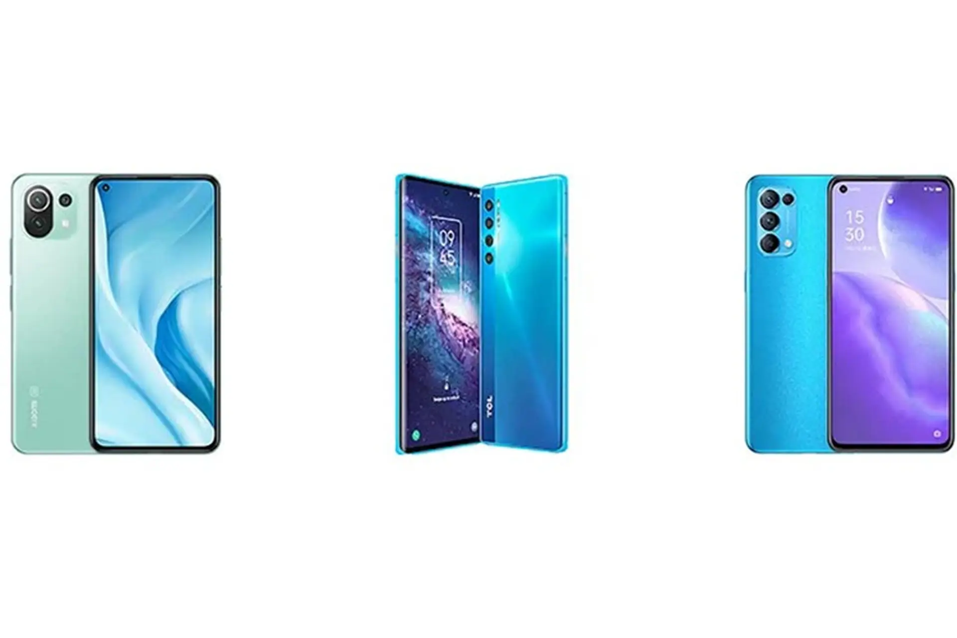 So sánh Xiaomi Mi 11 Lite 5G với TCL 20 Pro và OPPO Find X3 Lite