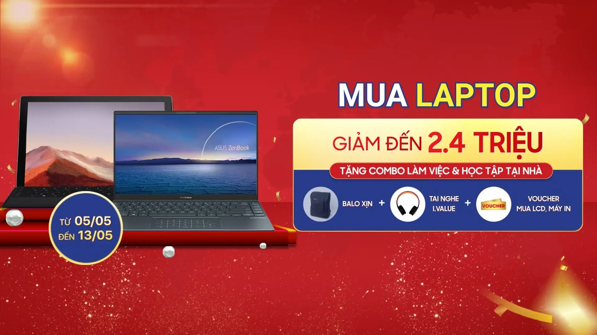 Laptop FPT Shop giảm đến 2,4 triệu, tặng thêm combo làm việc tại nhà mùa Covid