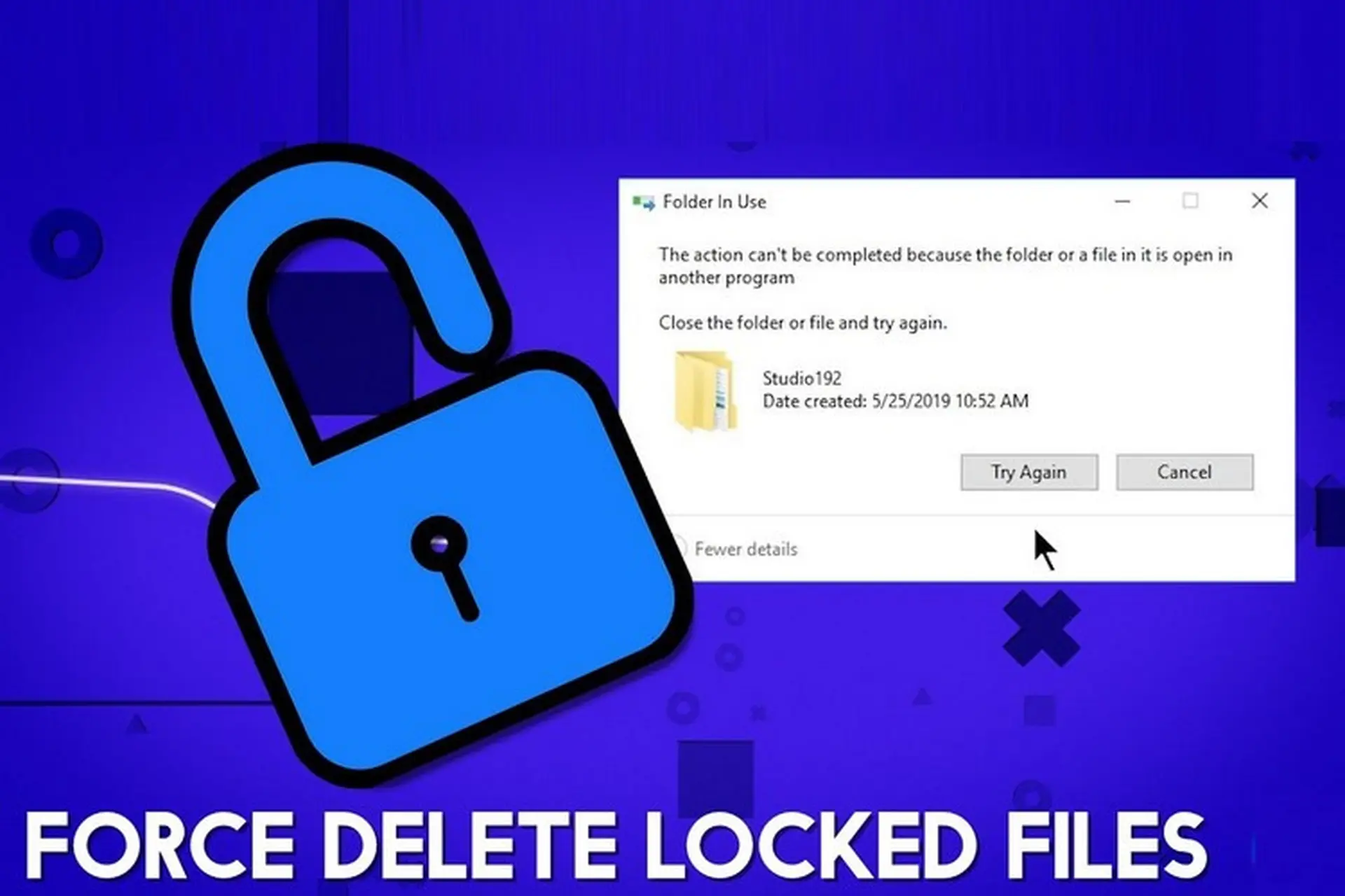 Cách xóa tệp hoặc thư mục đã khóa bằng Command Prompt 
