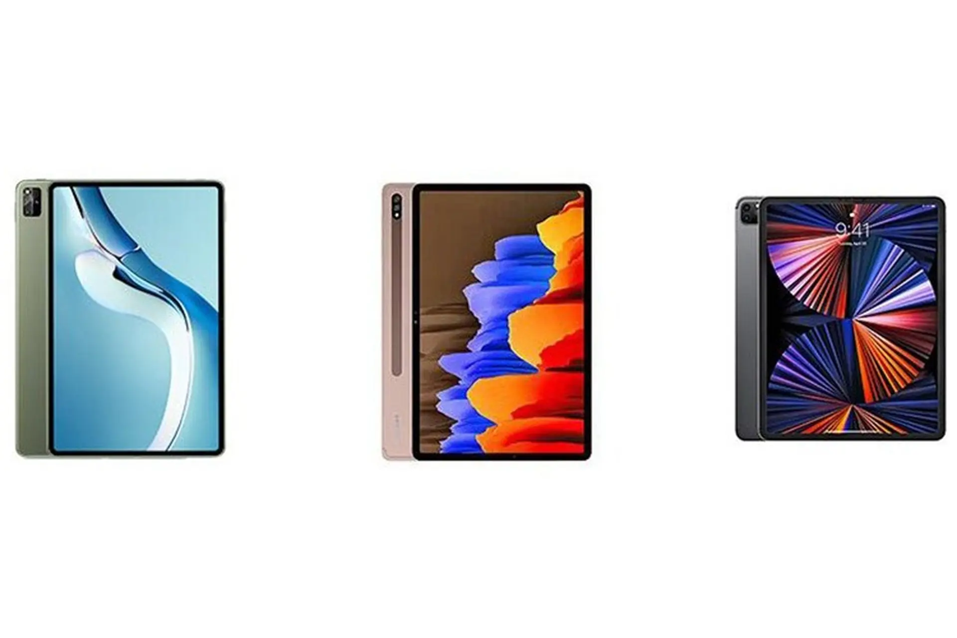 So sánh Huawei MatePad Pro 12.6 với Samsung Galaxy Tab S7+ và iPad Pro 12.9 M1