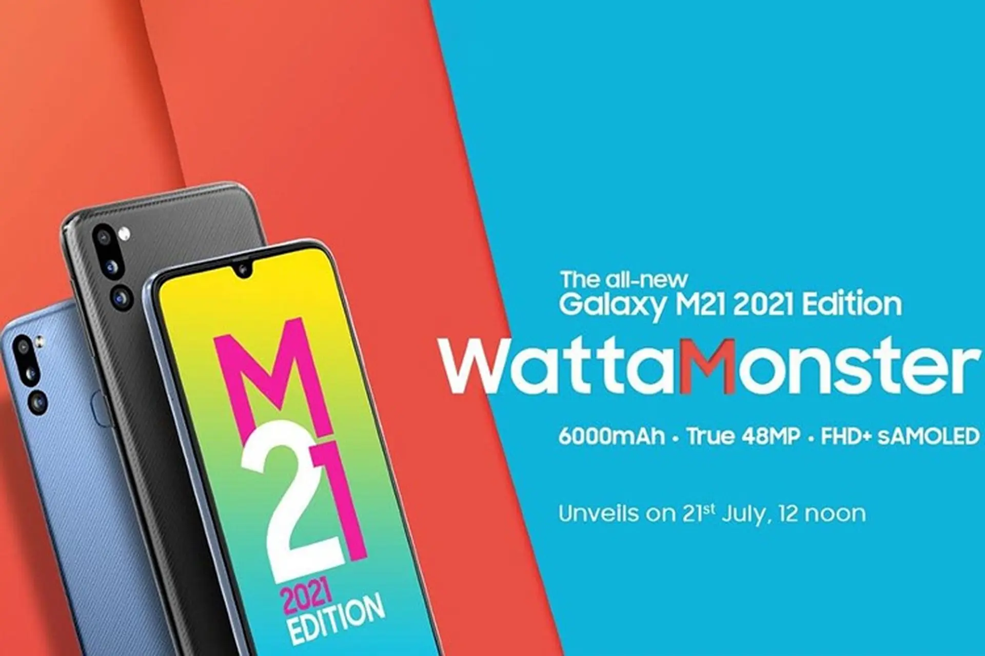 Samsung Galaxy M21 2021 Edition được xác nhận có pin 6,000 mAh và camera 48MP