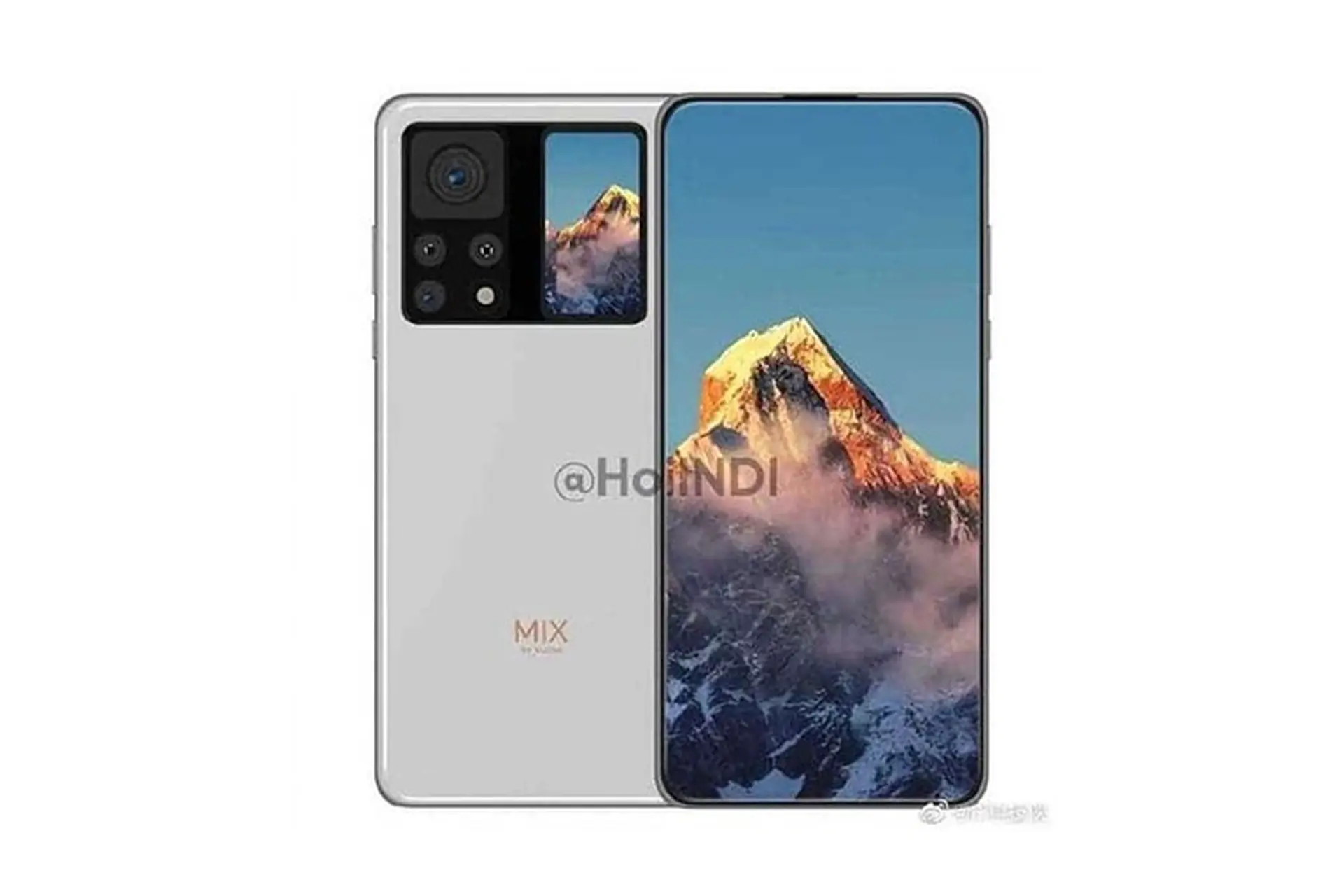 Xiaomi Mi MIX 4 lộ ảnh render với màn hình phụ ở mặt lưng