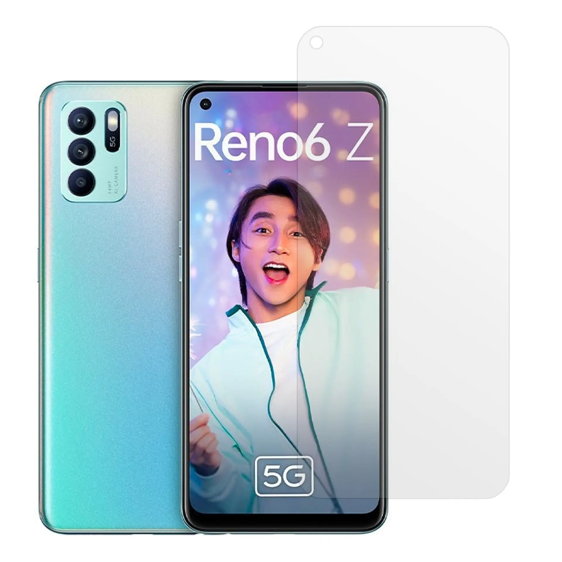 Miếng dán cường lực Oppo Reno6 Z Black YVS tràn viền