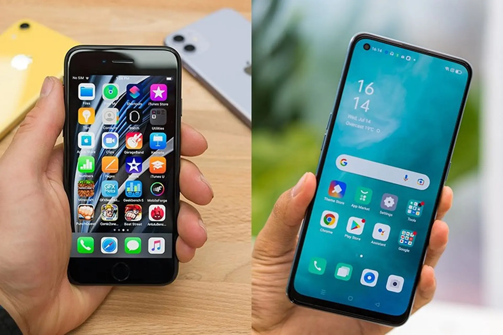 Chênh nhau 1 triệu, mua OPPO Reno6 Z 5G hay iPhone SE 2020 hợp lý hơn?