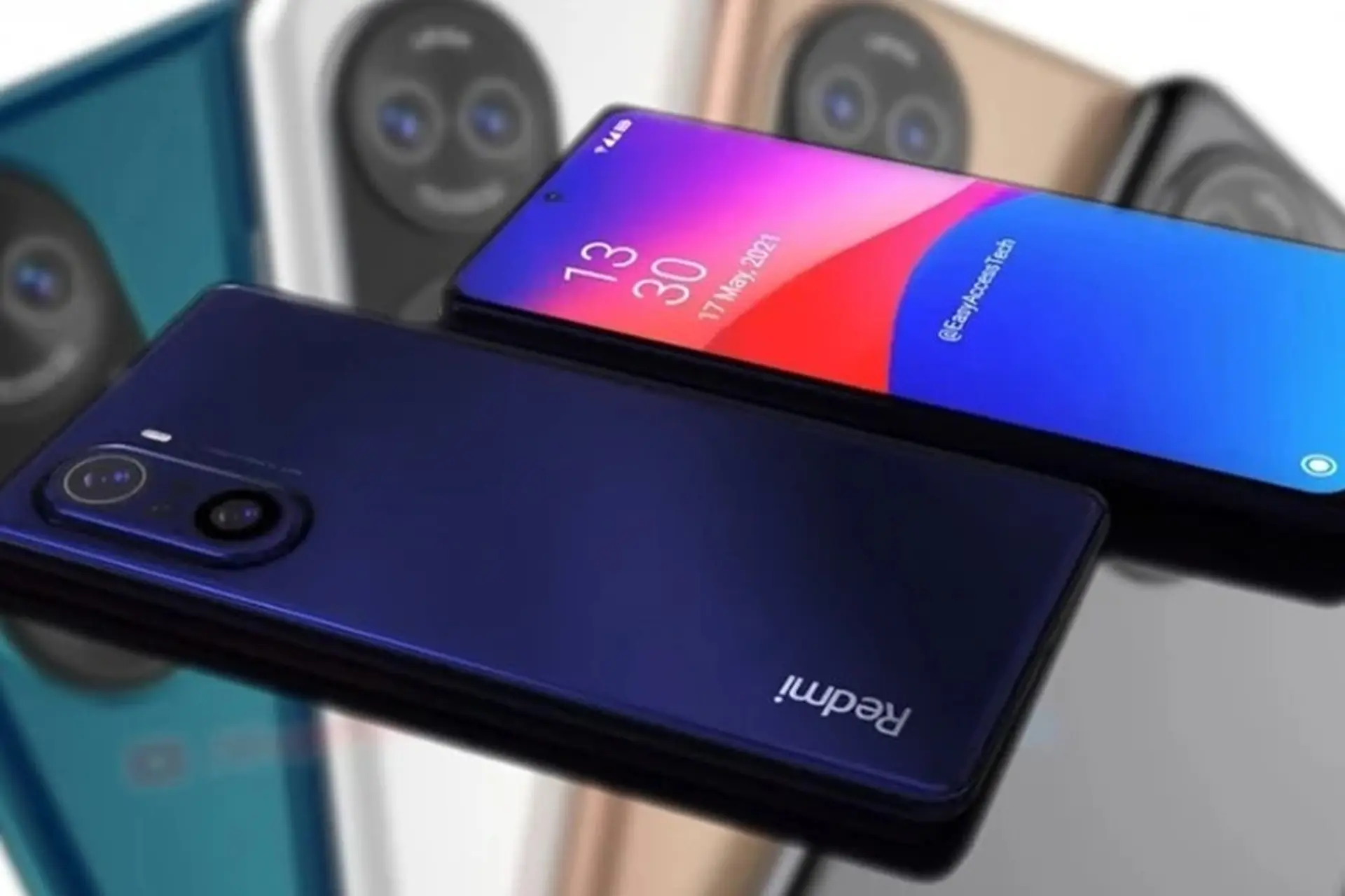 Ngắm nhìn ảnh render sắc nét của Redmi K50 và K50 Pro qua rò rỉ mới nhất