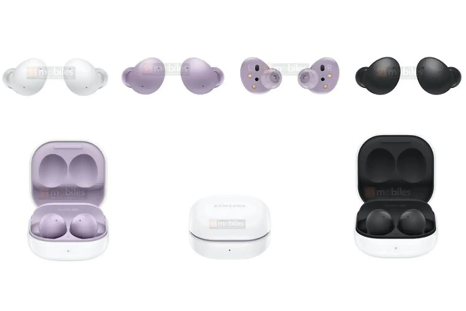 Samsung Galaxy Buds2 lộ diện ấn tượng trong ảnh render 360 độ