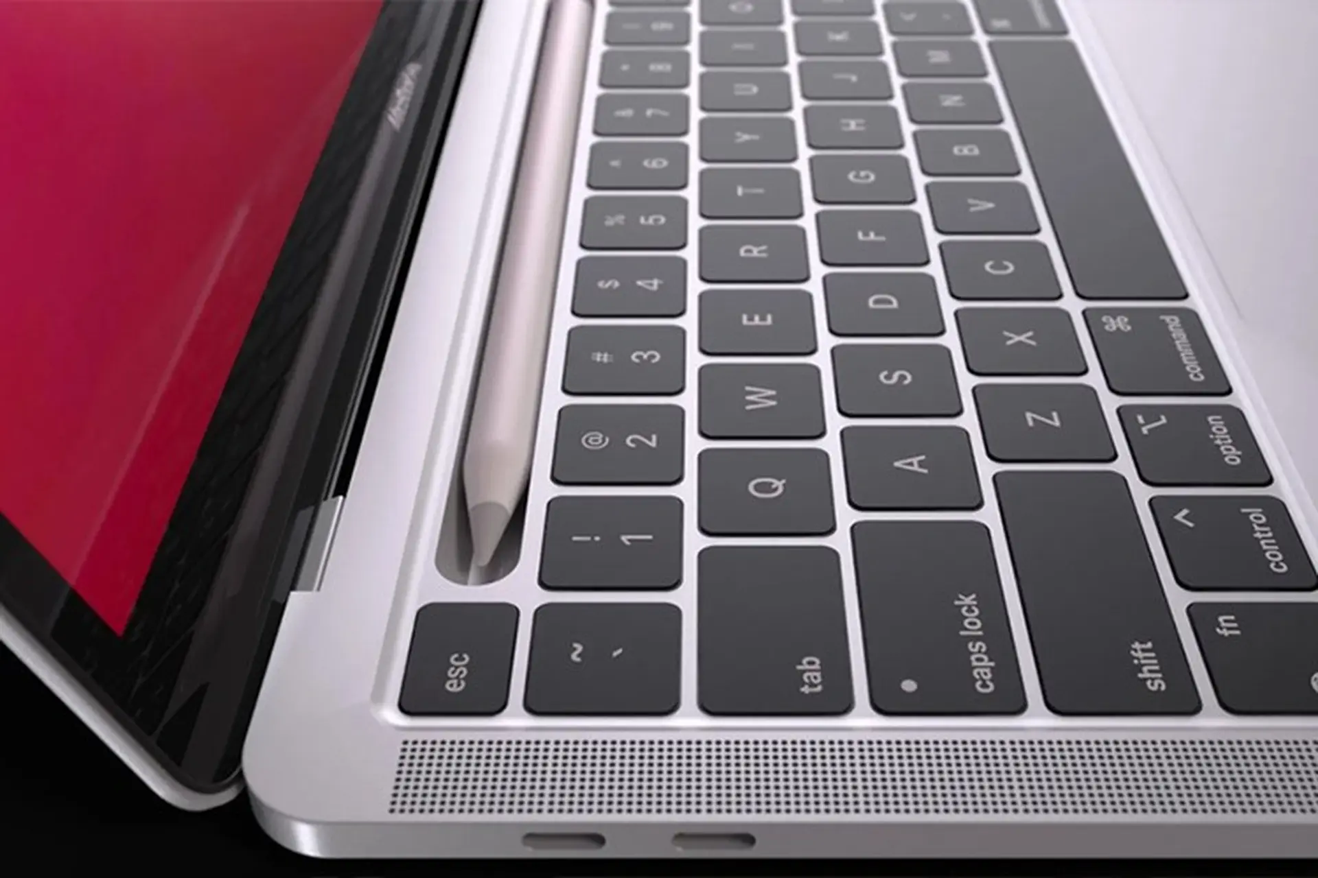 MacBook Pro có Touch Bar được thay thế bằng Pencil dock sẽ trông như thế này?