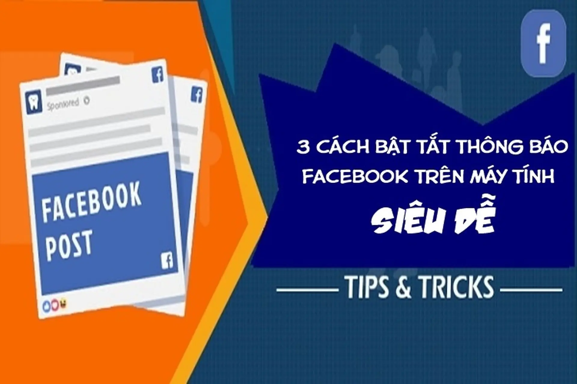 3 cách bật, tắt thông báo Facebook trên máy tính cực dễ