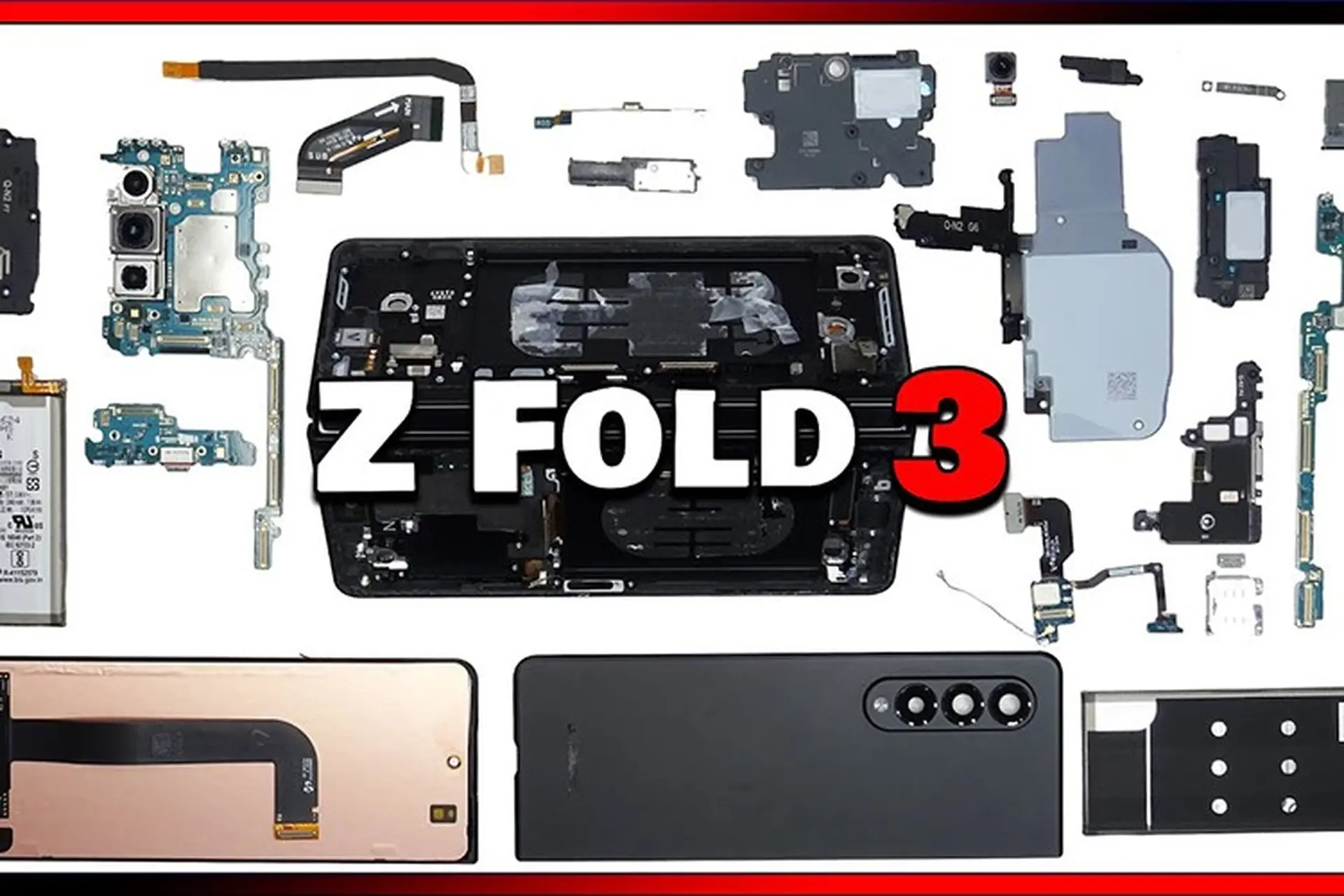"Mổ bụng" Samsung Galaxy Z Fold3 5G và khám phá linh kiện bên trong