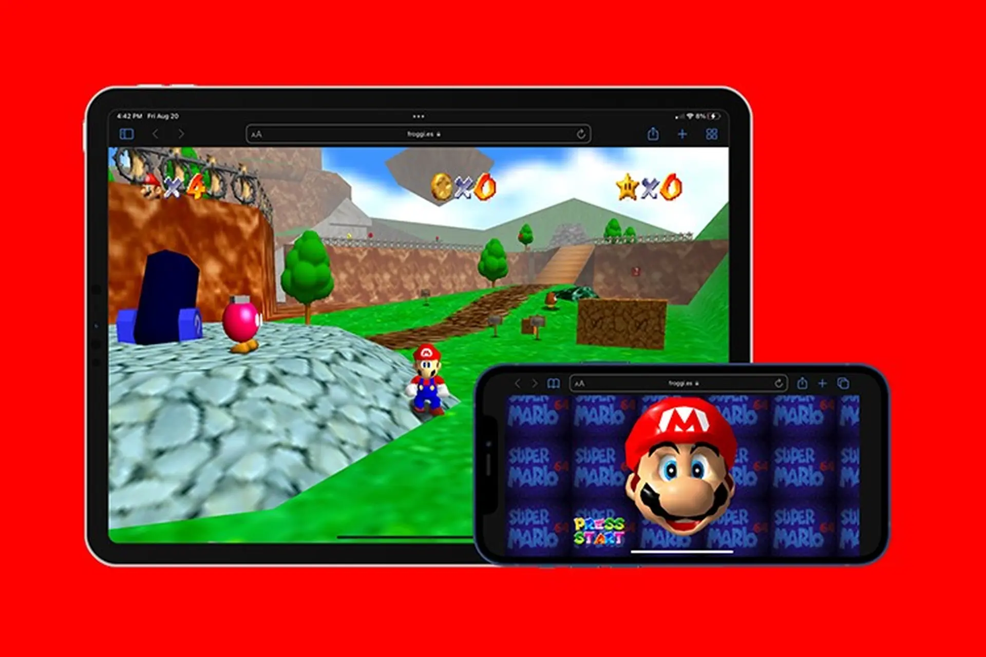 Giờ đây bạn có thể chơi Super Mario 64 trong trình duyệt web trên iPhone, iPad và Mac