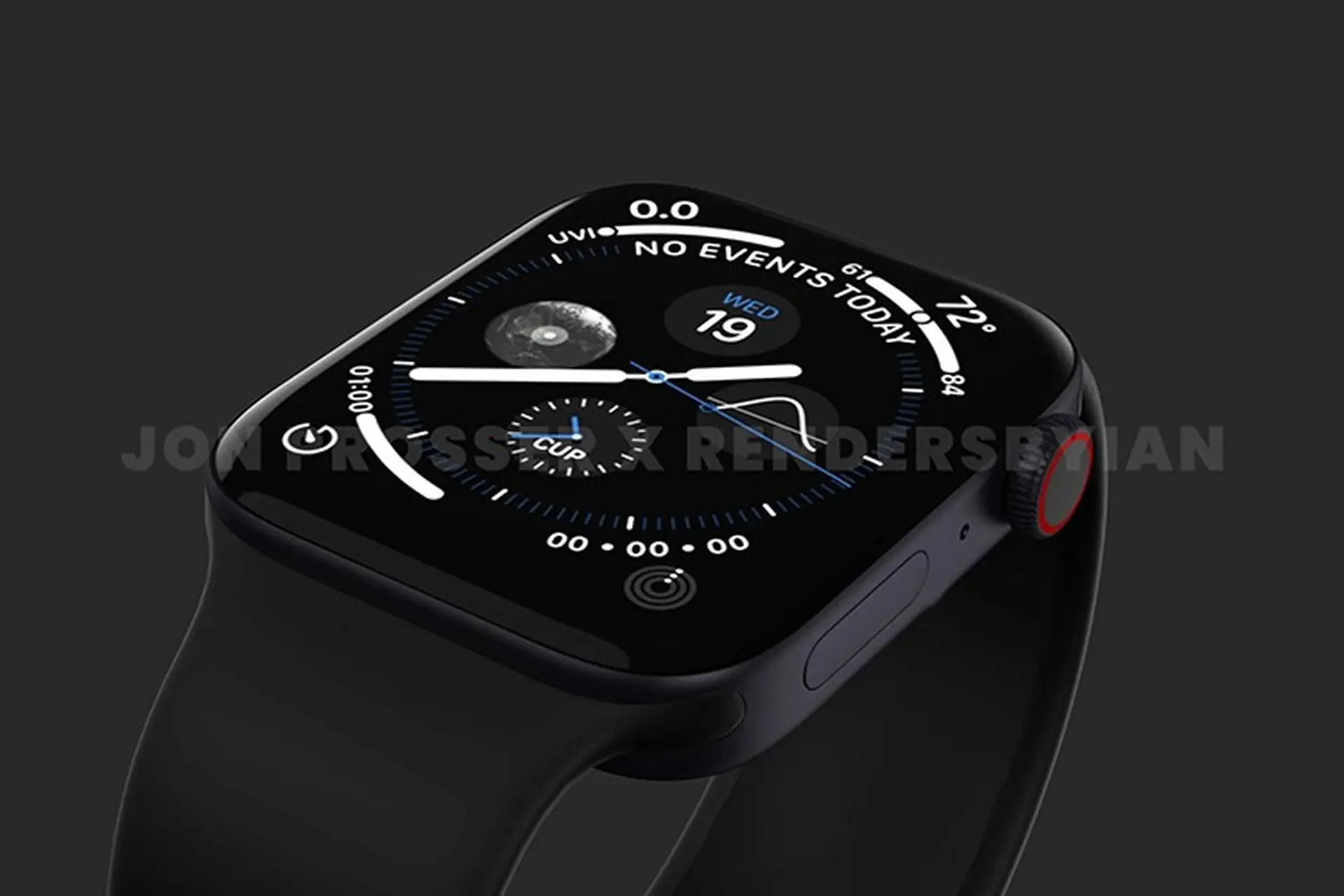 Phiên bản Apple Watch series 7 45mm được xác nhận trong rò rỉ mới