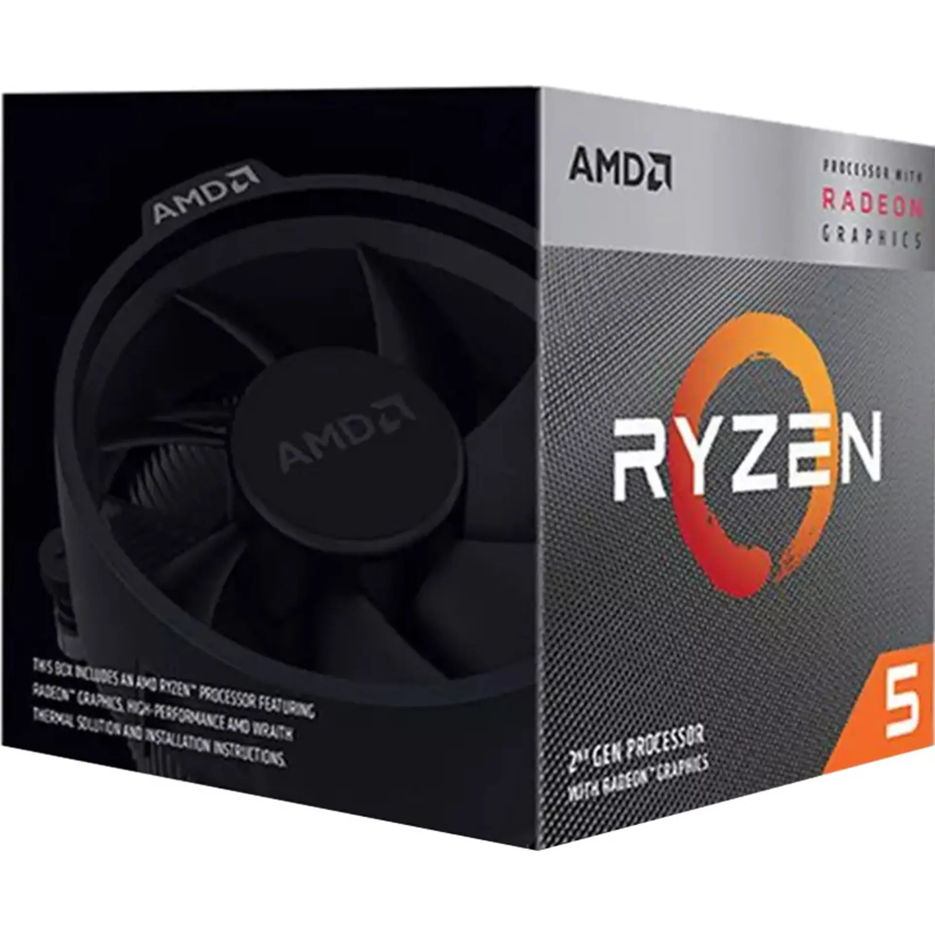 CPU AMD Ryzen 5 3400G (AMD AM4/4 Core-8 Thread/3.7 GHz-4.2 GHz/6 MB/65 W)