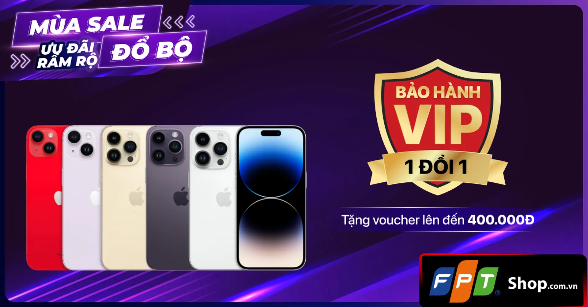  FPT Shop cung cấp gói Bảo Hành VIP cho khách hàng mua iPhone