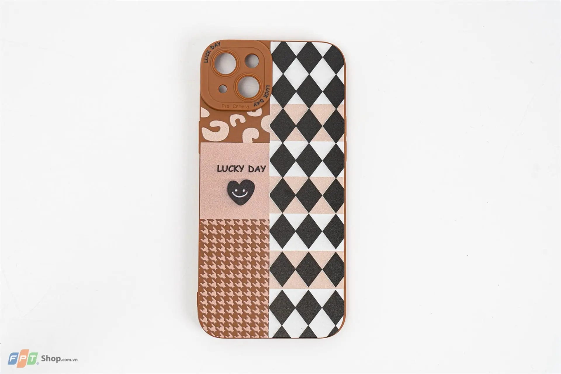 Ốp lưng iPhone 14 Plus Meetu họa tiết caro