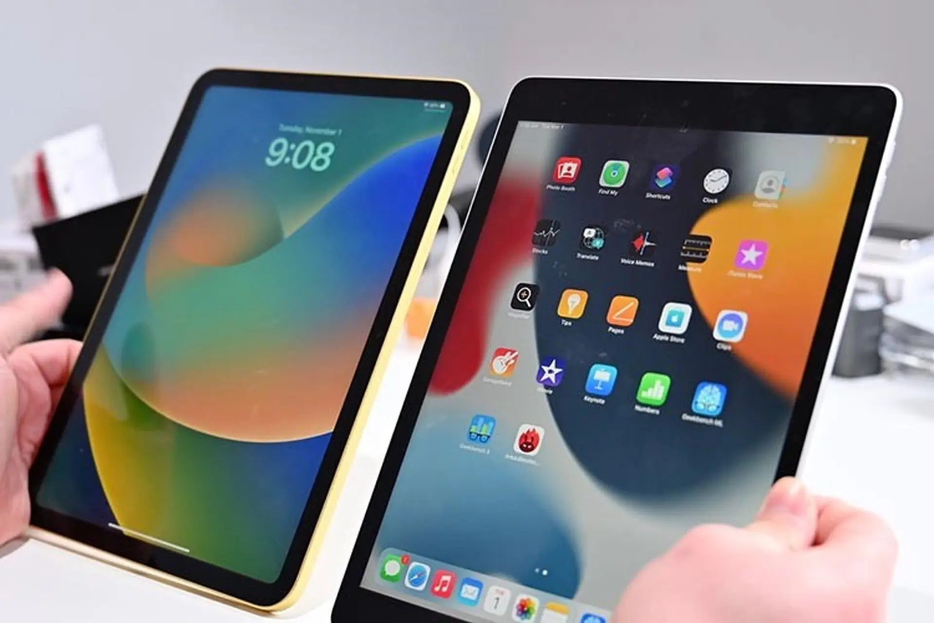 Thiết kế iPad Gen 9 và Gen 10
