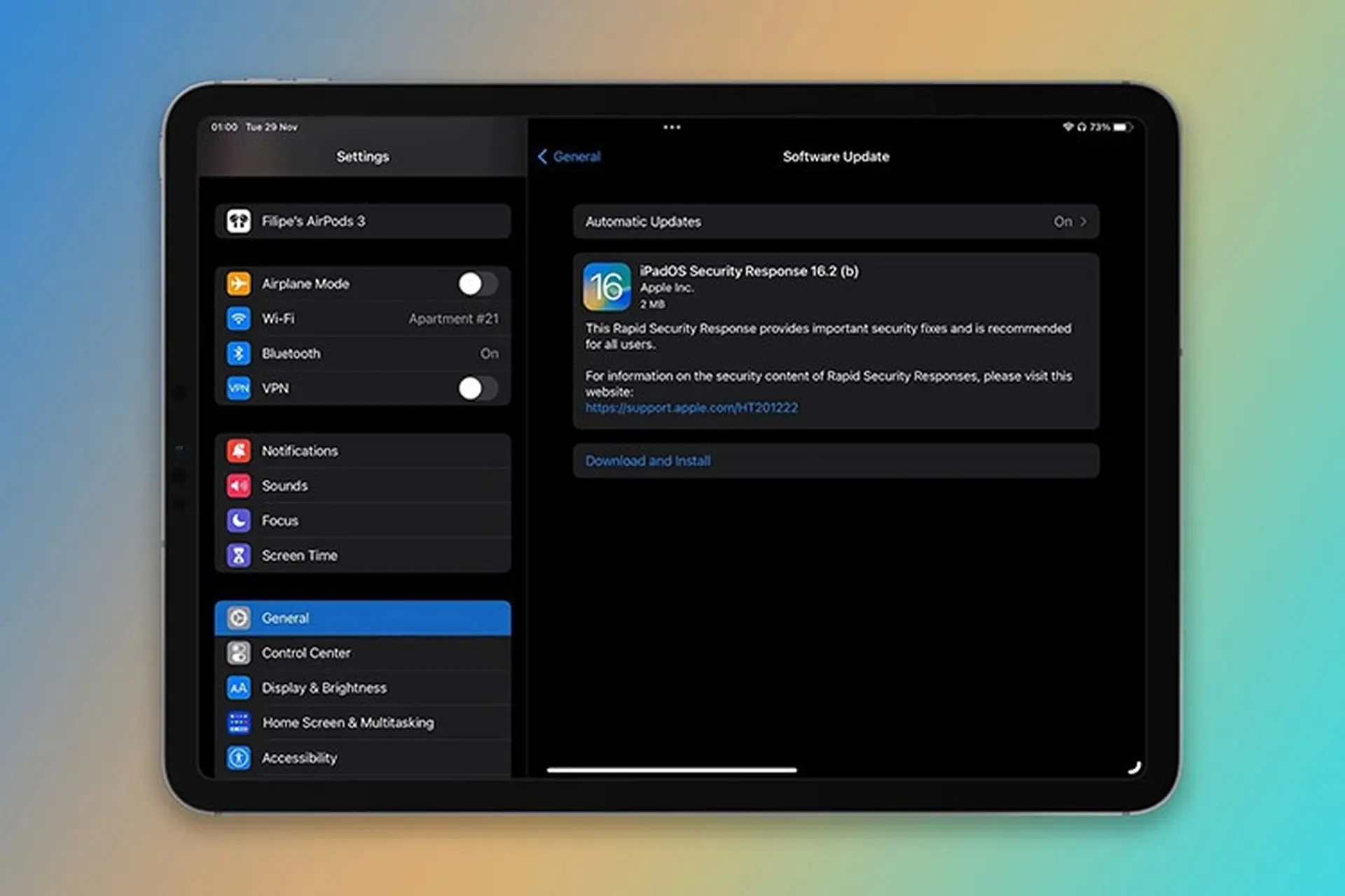 Apple tiếp tục thử nghiệm tính năng “Rapid Security Response” trong iOS 16.2 beta